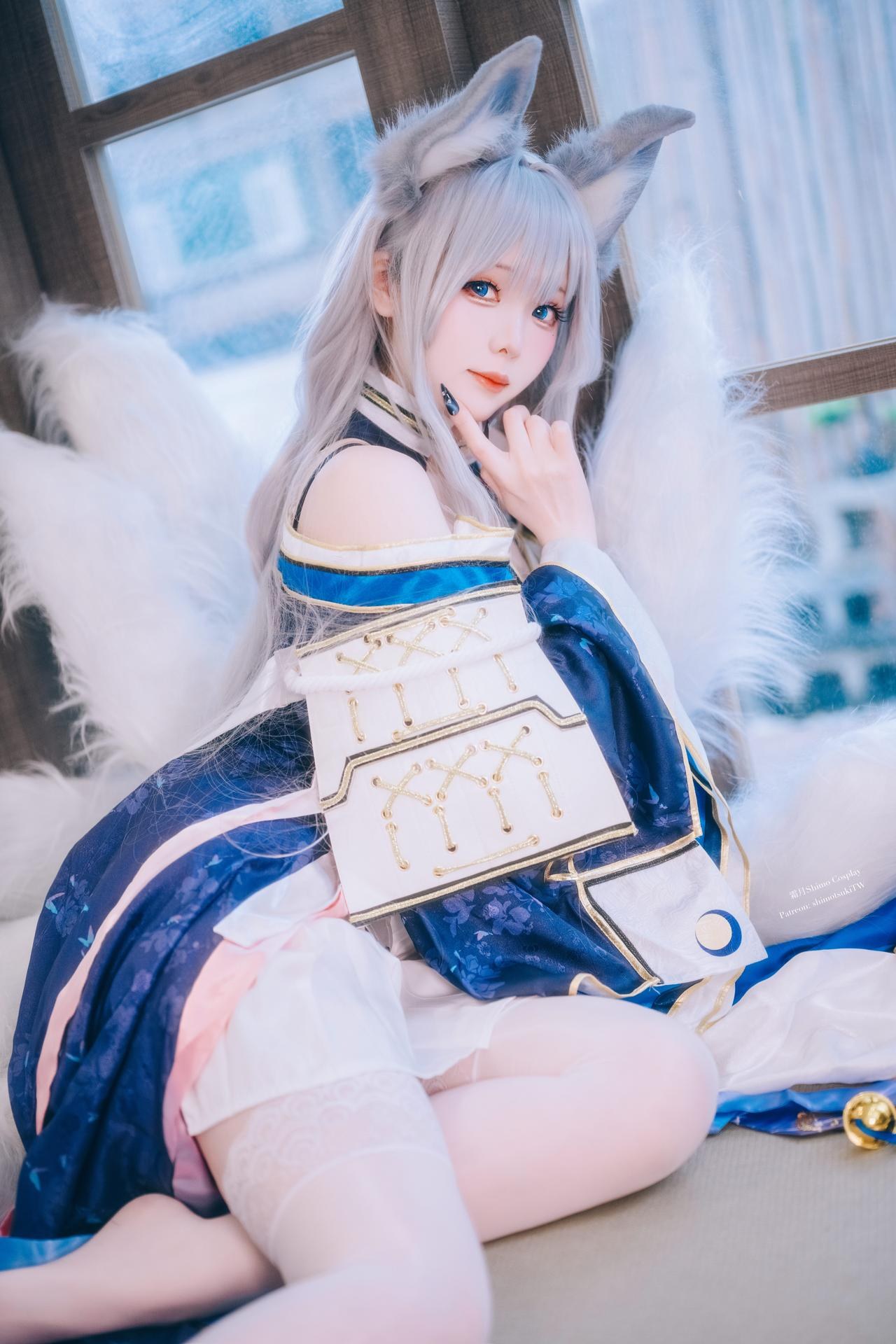[cosplay] 霜月shimo - Azurlane Shinano N+U：Azurlane Shinano N+U角色還原美腿大尺度 24P