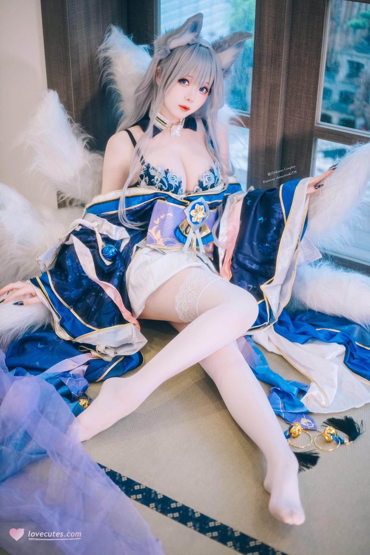 [cosplay] 霜月shimo - Azurlane Shinano N+U：Azurlane Shinano N+U角色還原美腿大尺度 24P