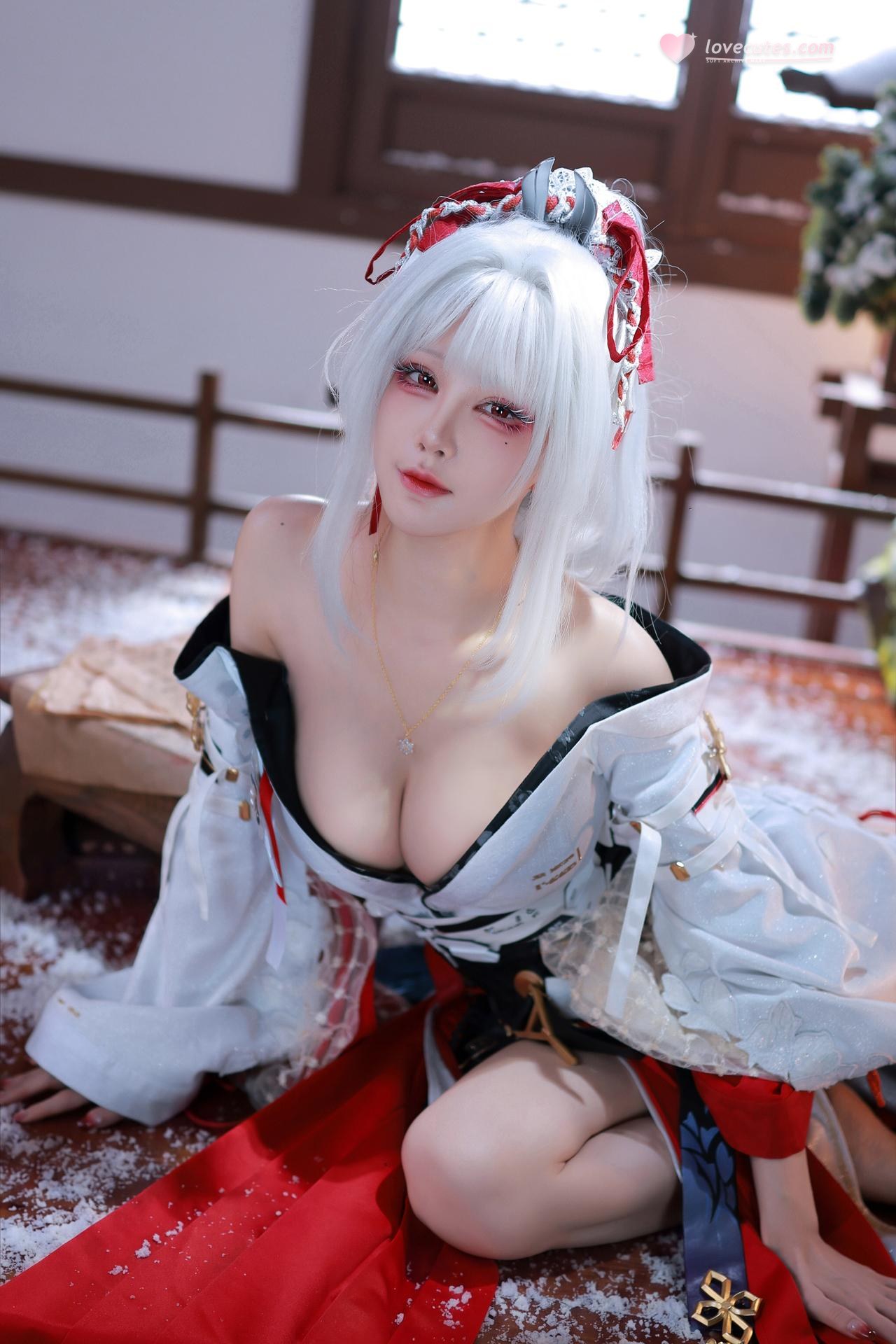 [cosplay] 水淼aqua - 鸣潮 绯雪：鸣潮 绯雪角色還原美腿大尺度 51P