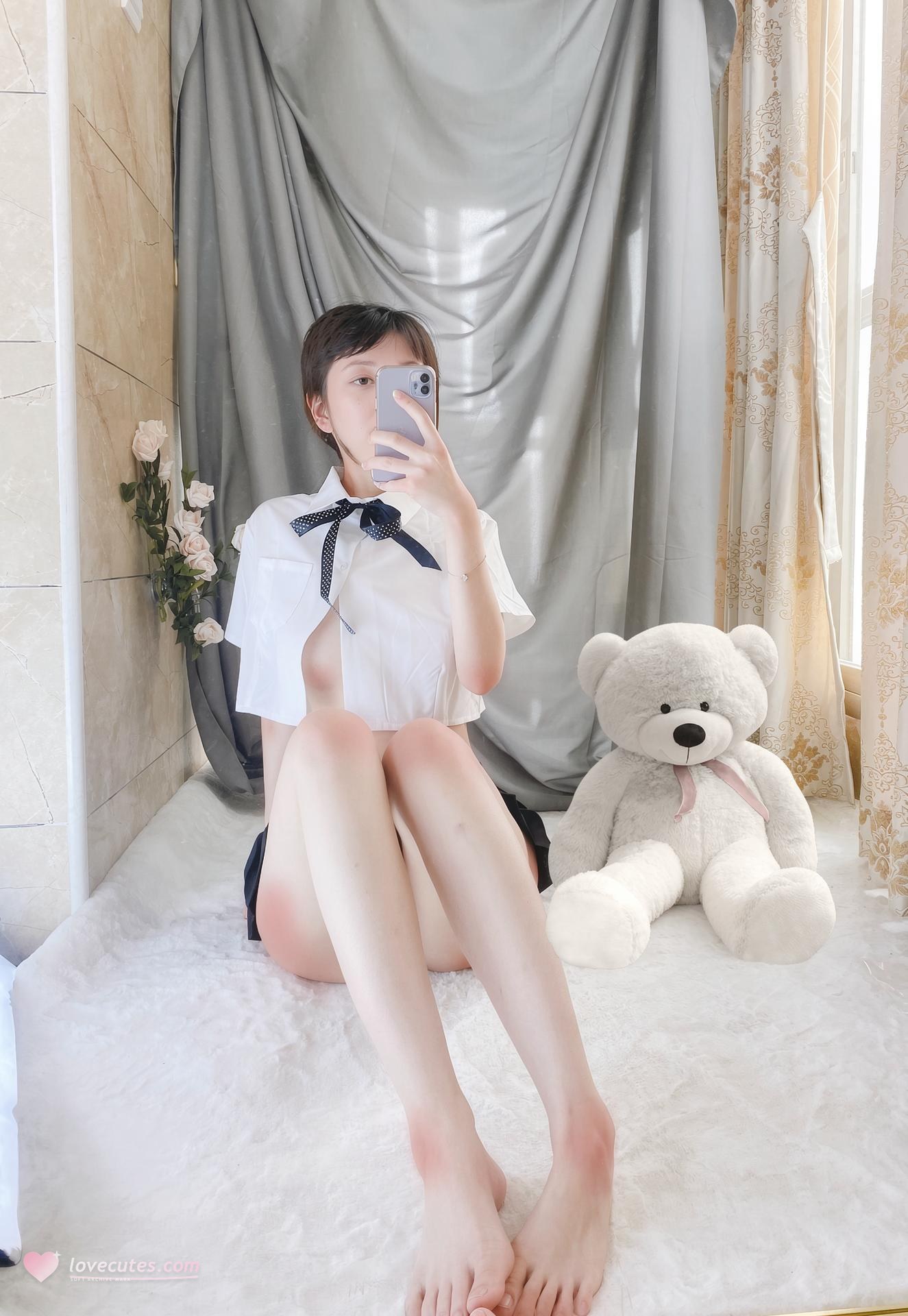 [私房] 7mtY - 美胸白虎プライベート福利セット 125P36V