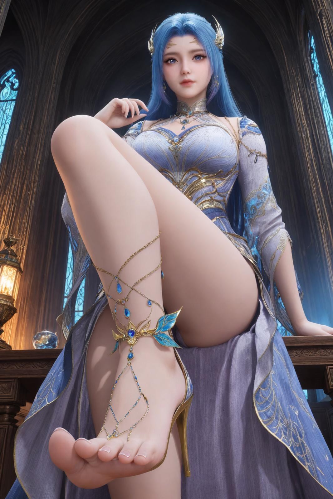 AI Porn - 斗罗大陆 唐舞桐：粉髮長髮角色寫真AI成人向圖集 482P