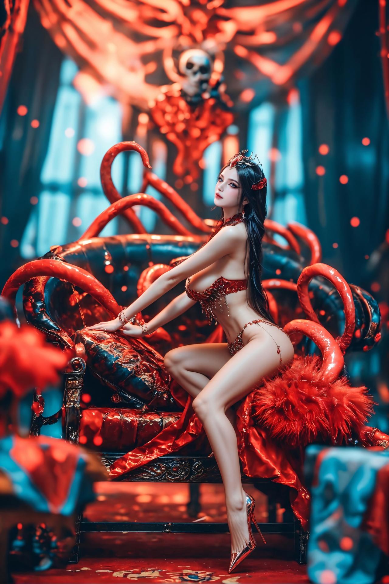 AI Porn - 斗罗大陆 叶夕水：長髮角色寫真古风AI成人向圖集 65P