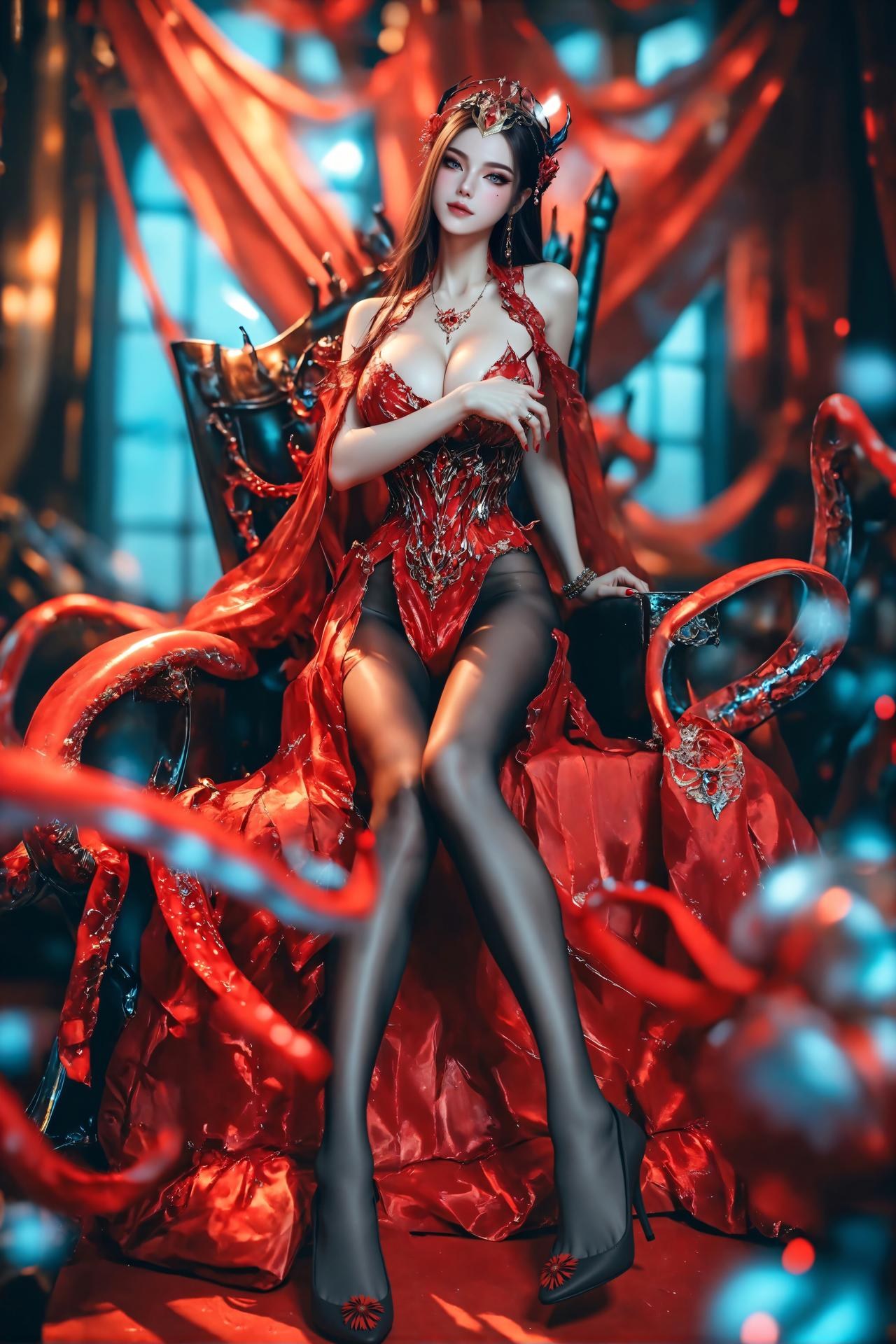 AI Porn - 斗罗大陆 叶夕水：長髮角色寫真古风AI成人向圖集 65P