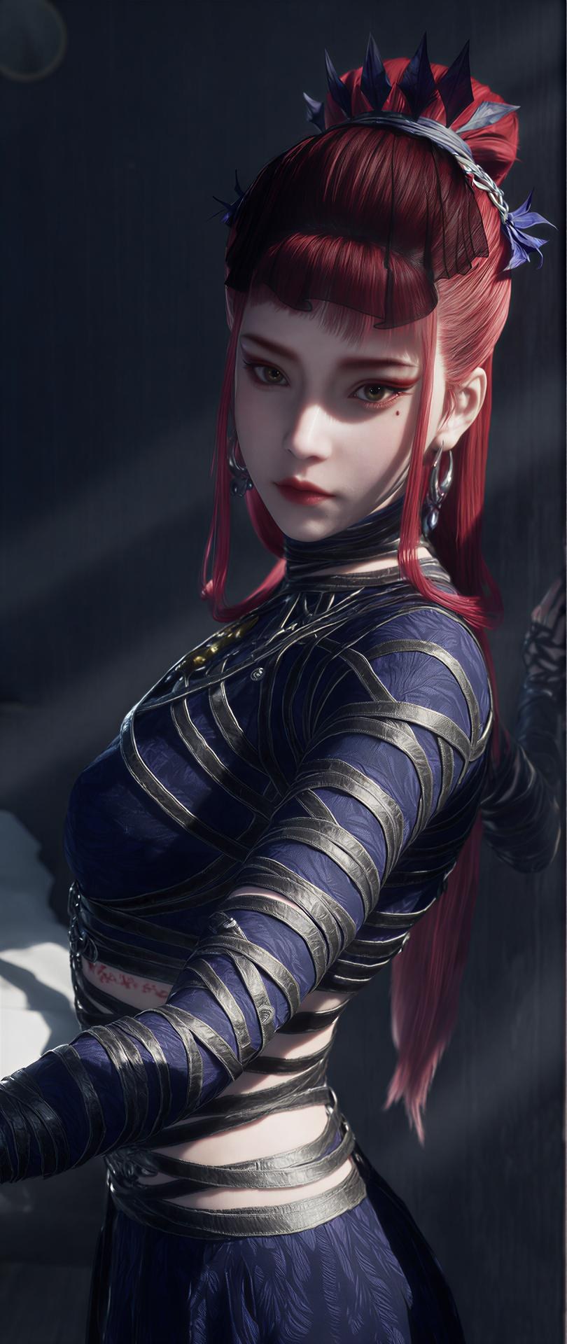 AI Porn - 画江湖之不良人 降臣 古風 キャラクター画像集 ロングヘア AI画像ギャラリー 123P
