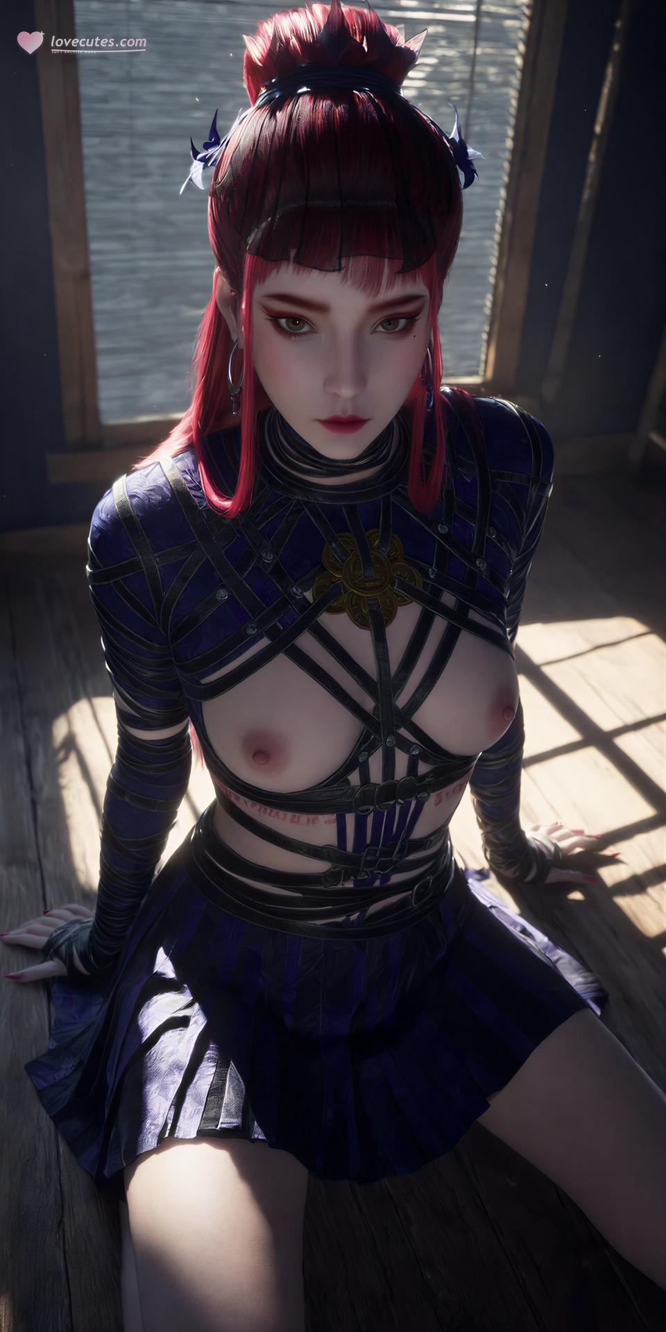 AI Porn - 画江湖之不良人 降臣：古风角色寫真長髮AI成人向圖集 123P