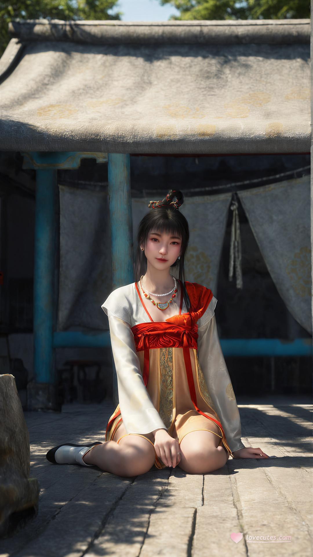 AI Porn - 画江湖之不良人 萤勾：古风角色写真长发AI成人向图集 100P
