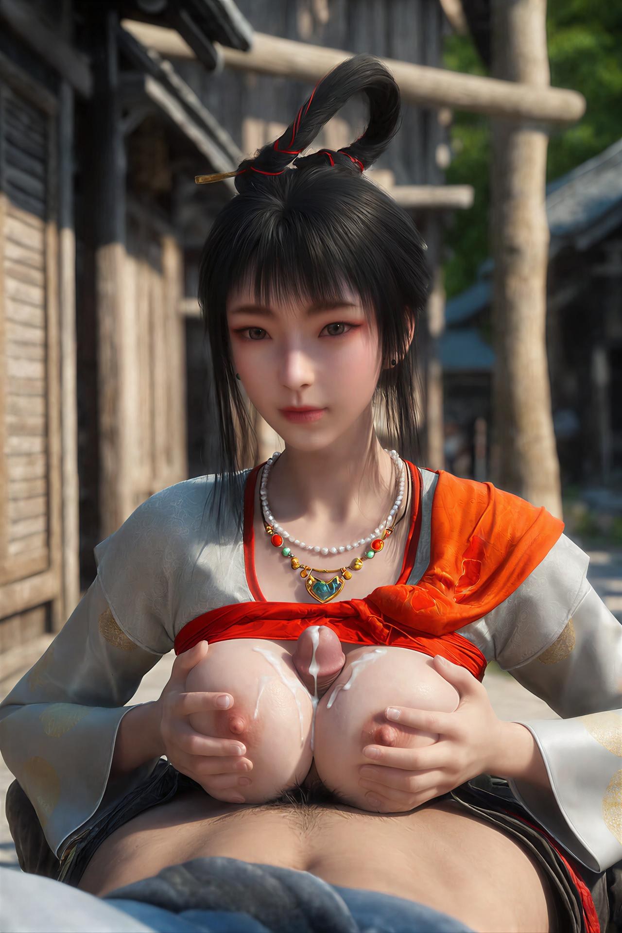 AI Porn - Bu Liang Ren Yinggou cổ phong bộ ảnh nhân vật tóc dài bộ sưu tập AI 100P