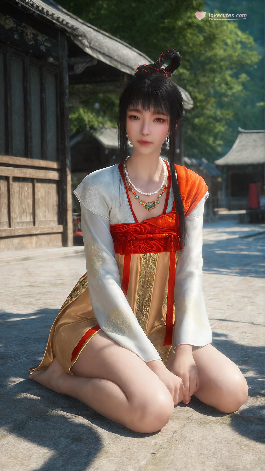 AI Porn - Bu Liang Ren Yinggou cổ phong bộ ảnh nhân vật tóc dài bộ sưu tập AI 100P