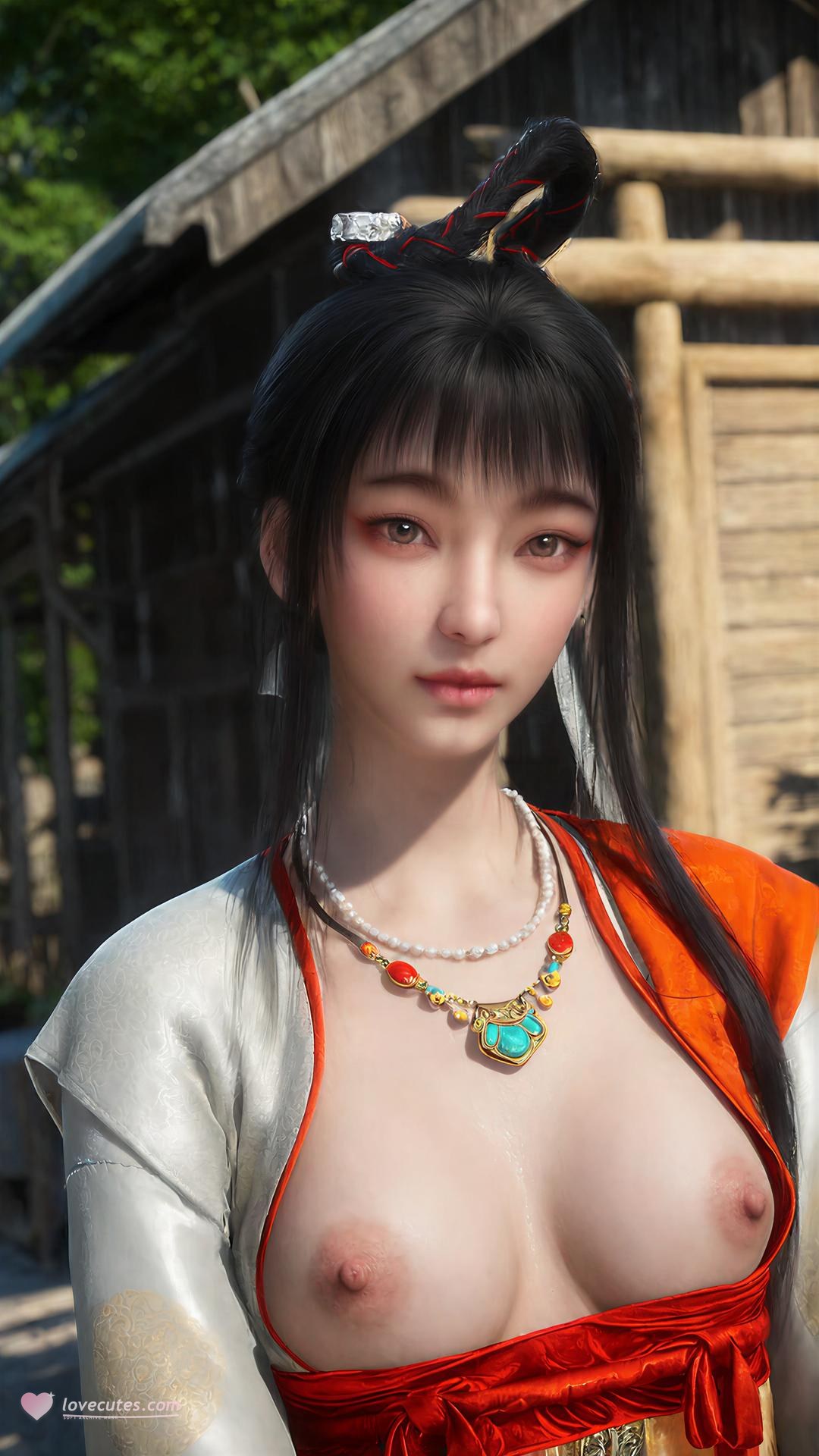 AI Porn - Bu Liang Ren Yinggou cổ phong bộ ảnh nhân vật tóc dài bộ sưu tập AI 100P