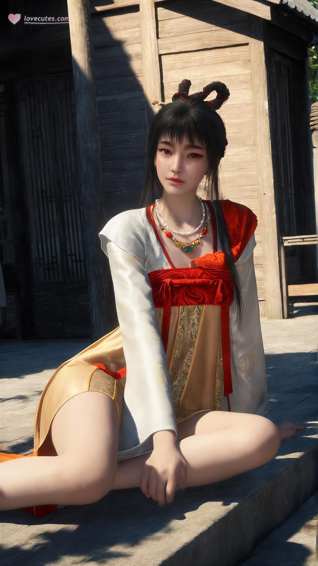 AI Porn - Bu Liang Ren Yinggou cổ phong bộ ảnh nhân vật tóc dài bộ sưu tập AI 100P