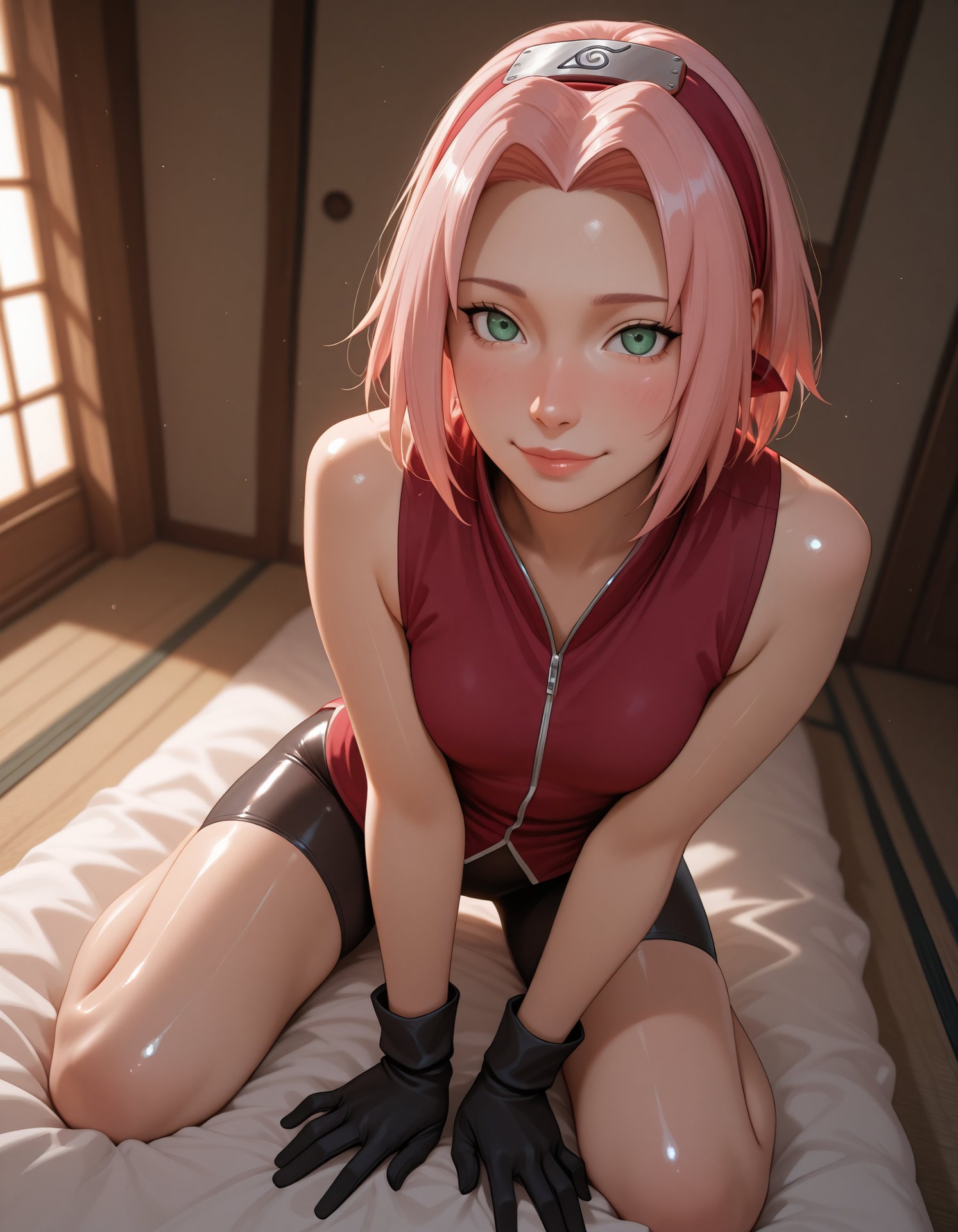 AI Porn - Naruto Sakura Haruno đồ bó sát bộ ảnh nhân vật tóc dài bộ sưu tập AI 159P