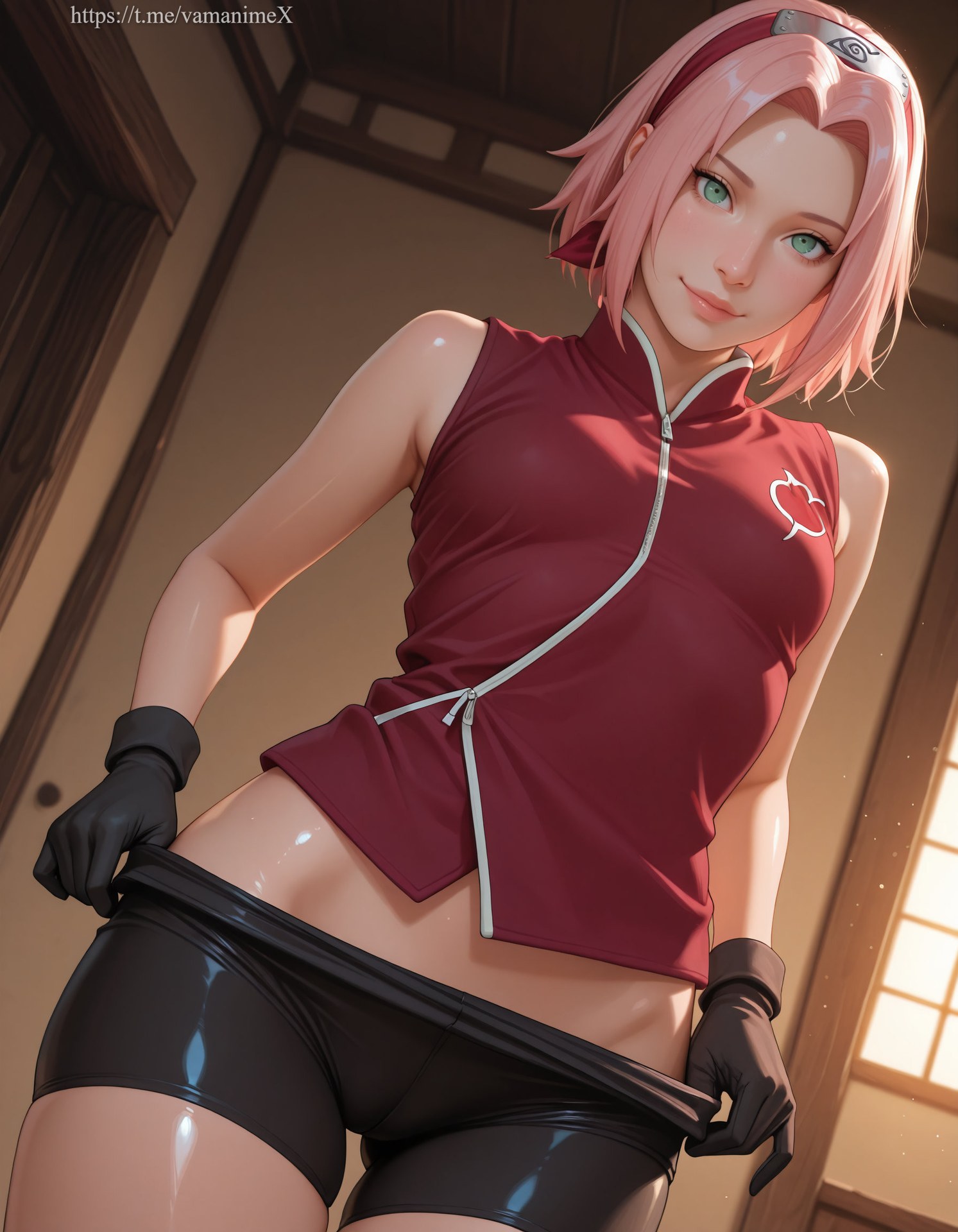 AI Porn - Naruto Sakura Haruno đồ bó sát bộ ảnh nhân vật tóc dài bộ sưu tập AI 159P