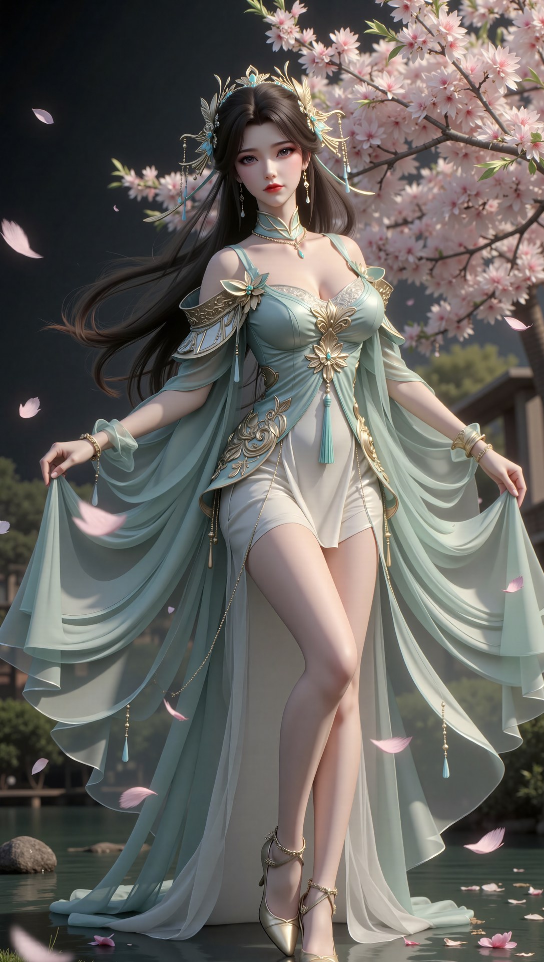 AI Porn - Xi Youqin fantasy hanfu character gallery long hair AI Adult Gallery 70P