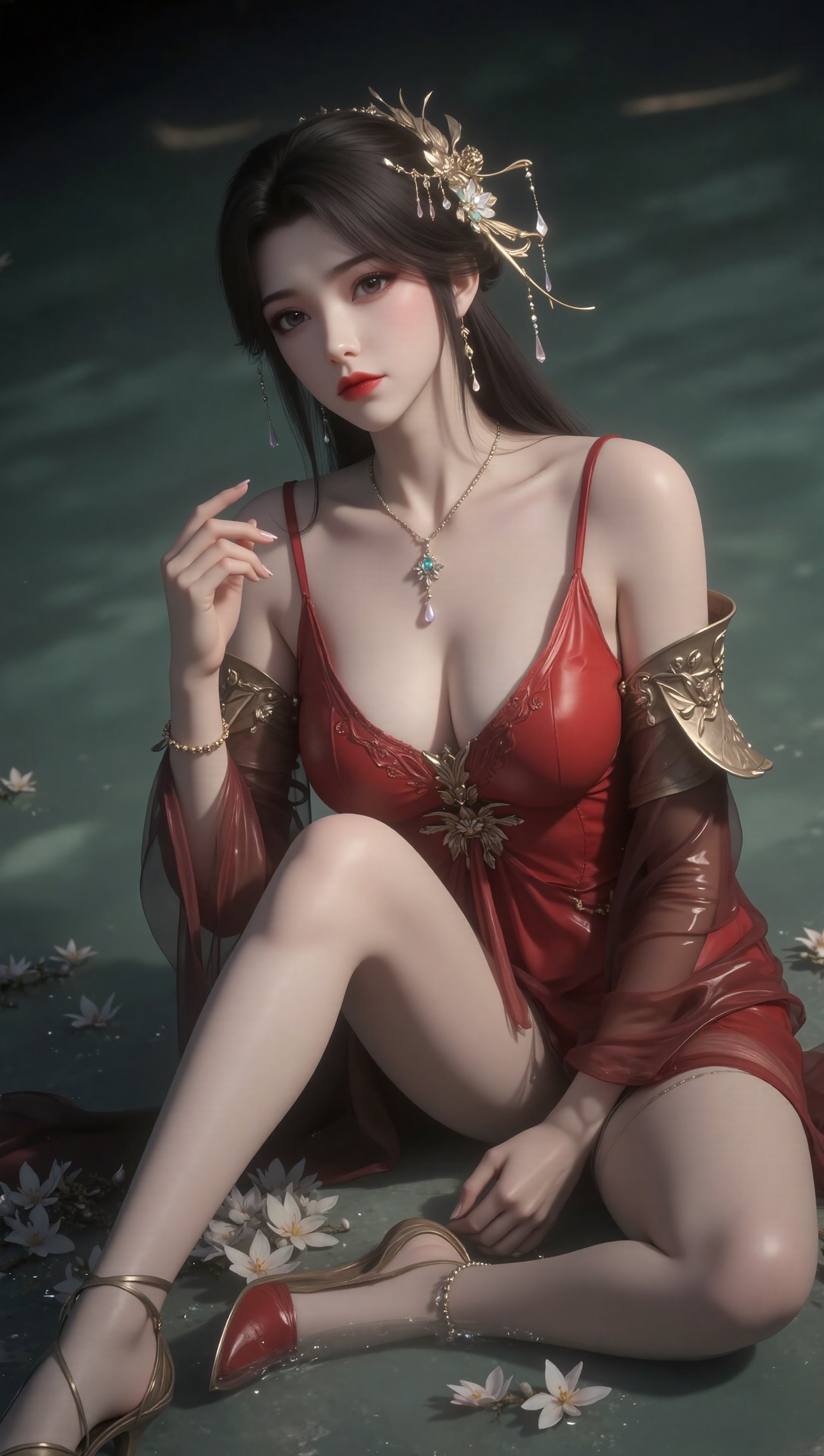 AI Porn - Xi Youqin fantasy hanfu character gallery long hair AI Adult Gallery 70P