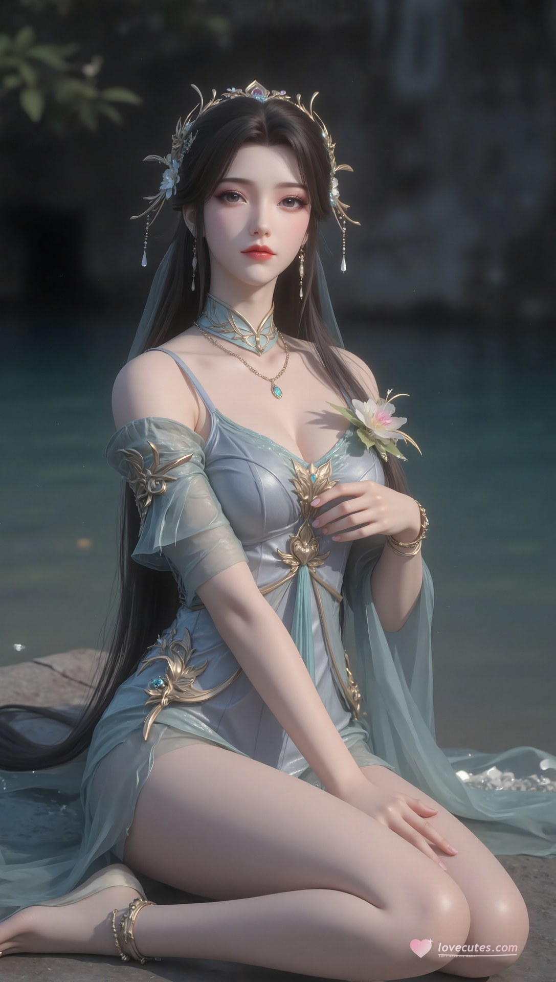 AI Porn - Xi Youqin fantasy hanfu character gallery long hair AI Adult Gallery 70P