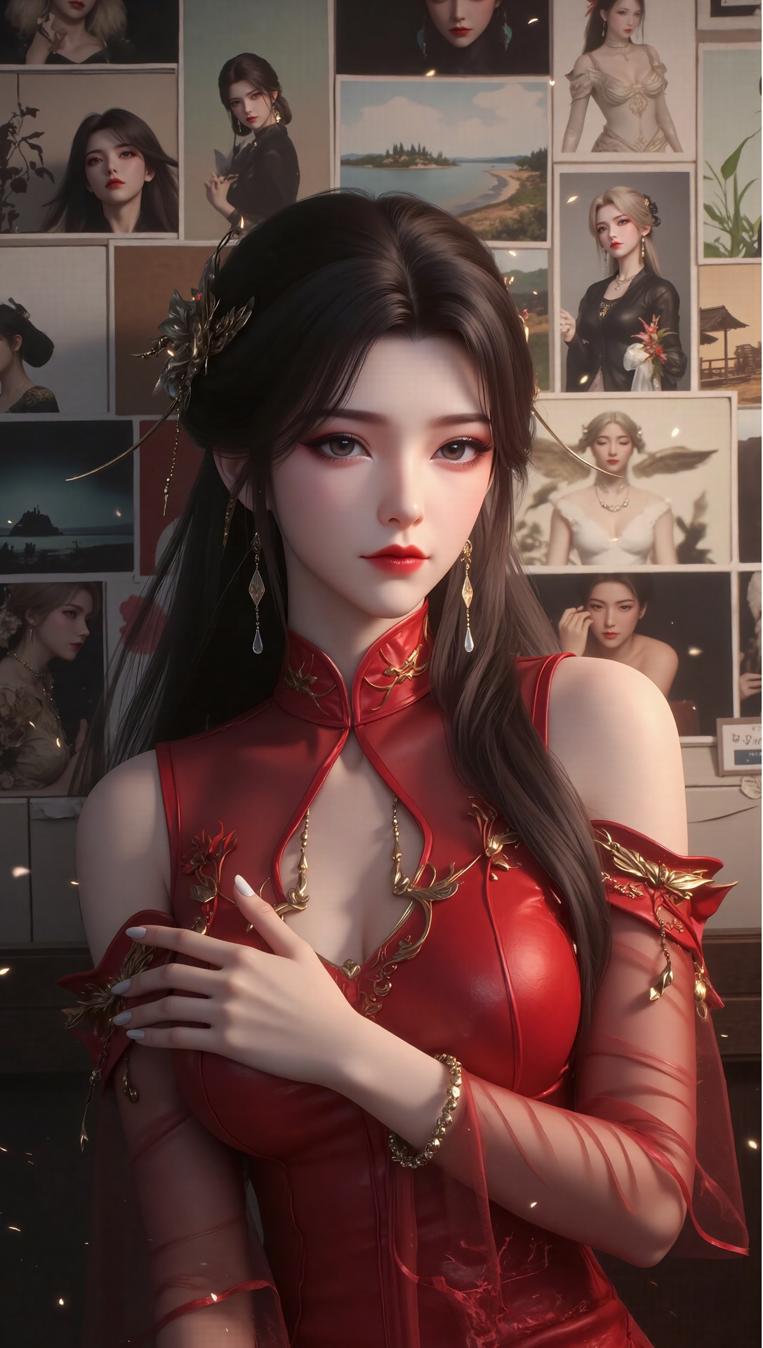 AI Porn - Xi Youqin fantasy hanfu character gallery long hair AI Adult Gallery 70P