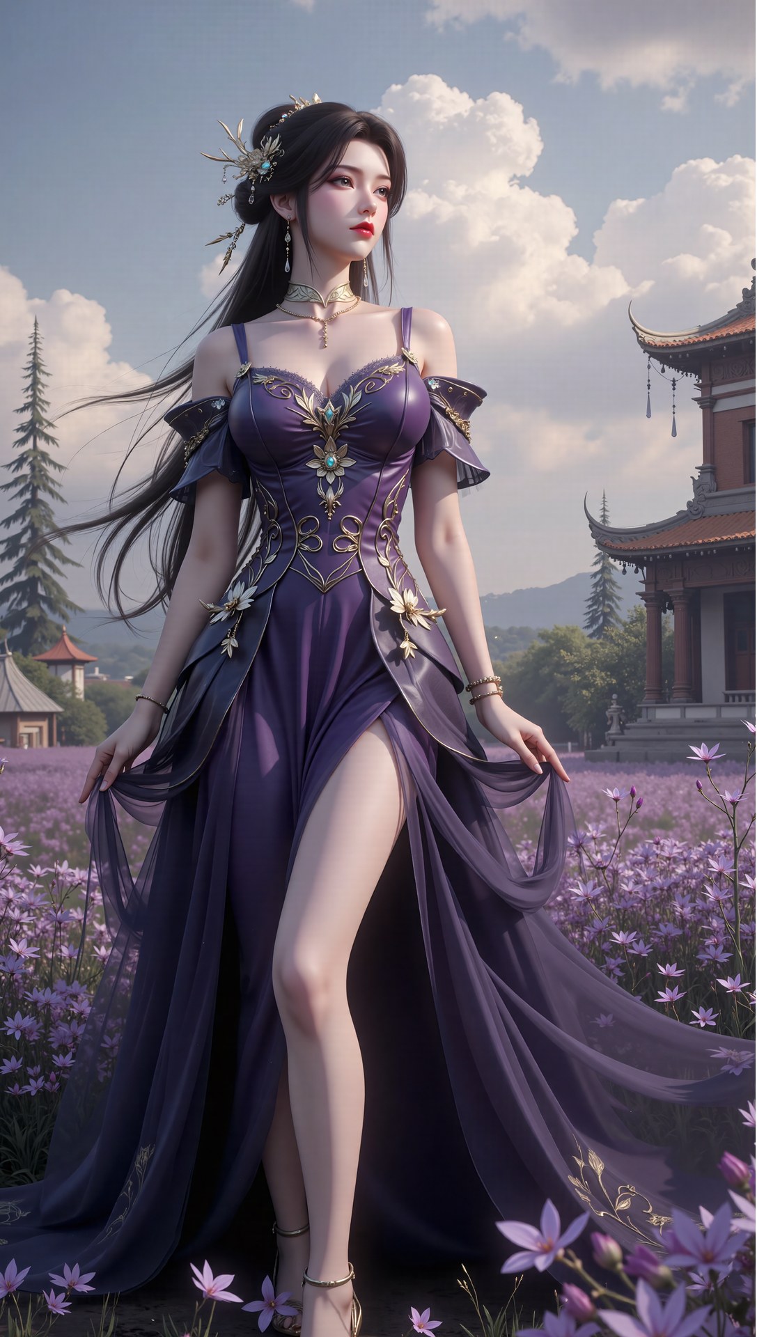 AI Porn - Xi Youqin fantasy hanfu character gallery long hair AI Adult Gallery 70P