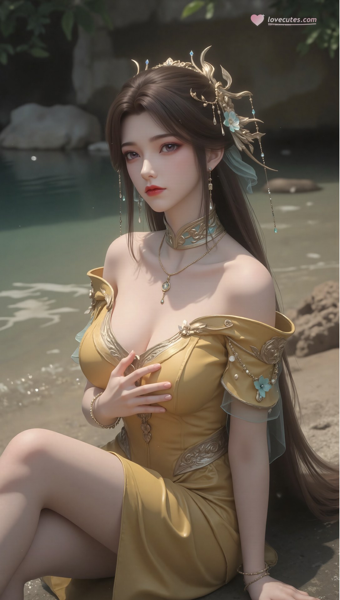 AI Porn - Xi Youqin fantasy hanfu character gallery long hair AI Adult Gallery 70P