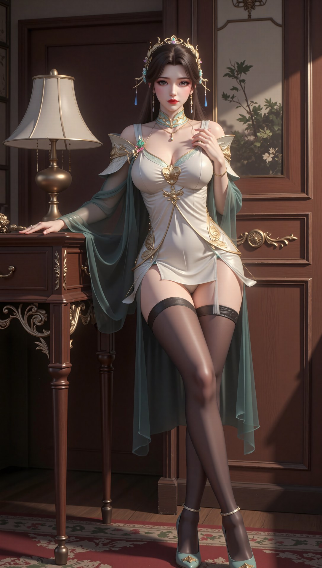 AI Porn - Xi Youqin fantasy hanfu character gallery long hair AI Adult Gallery 70P