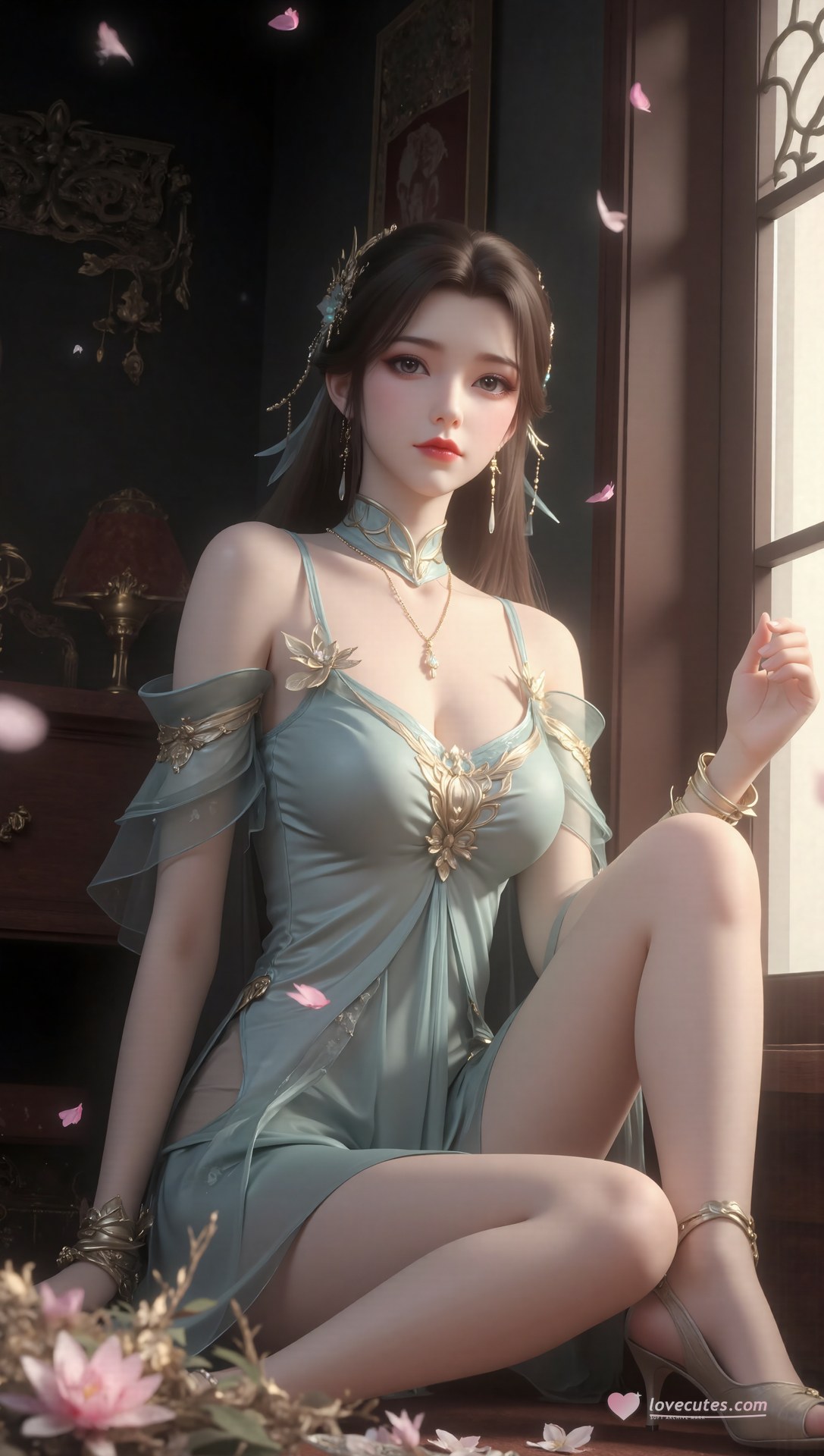 AI Porn - Xi Youqin fantasy hanfu character gallery long hair AI Adult Gallery 70P