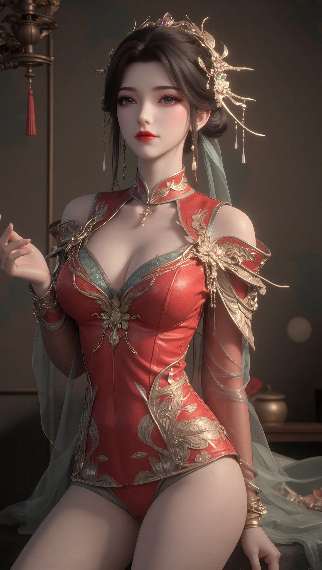 AI Porn - Xi Youqin fantasy hanfu character gallery long hair AI Adult Gallery 70P