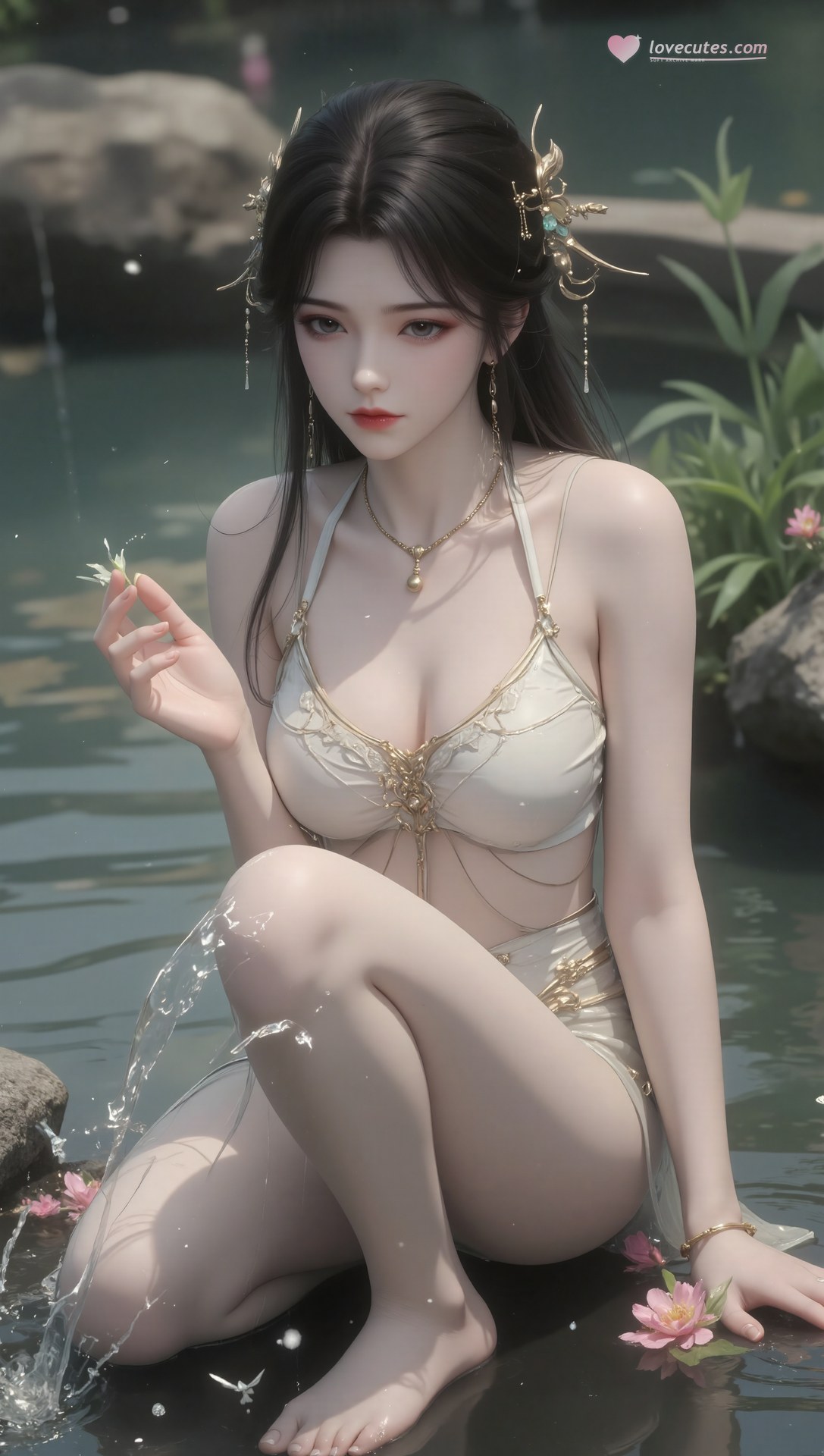 AI Porn - Xi Youqin fantasy hanfu character gallery long hair AI Adult Gallery 70P