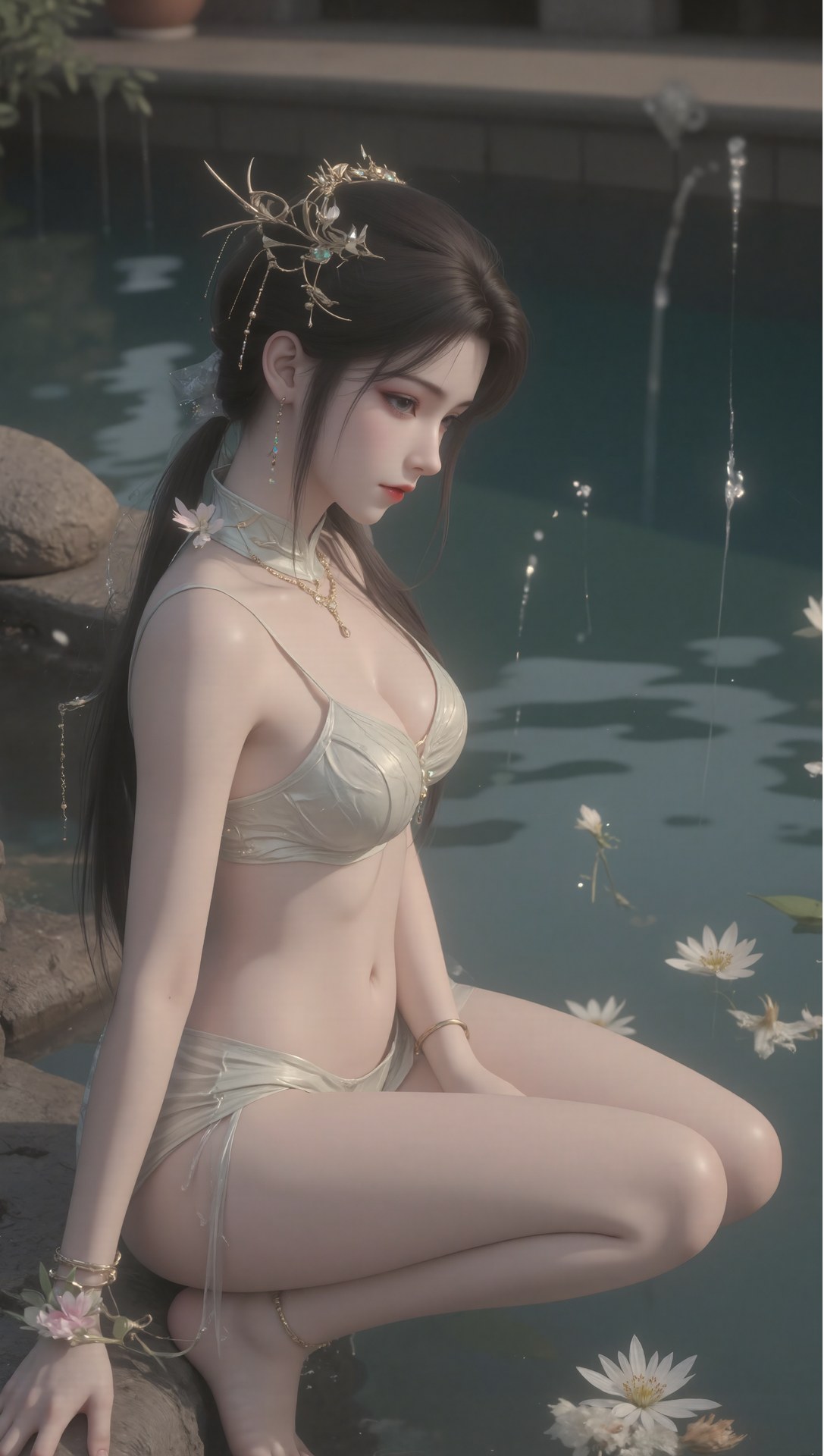 AI Porn - Xi Youqin fantasy hanfu character gallery long hair AI Adult Gallery 70P