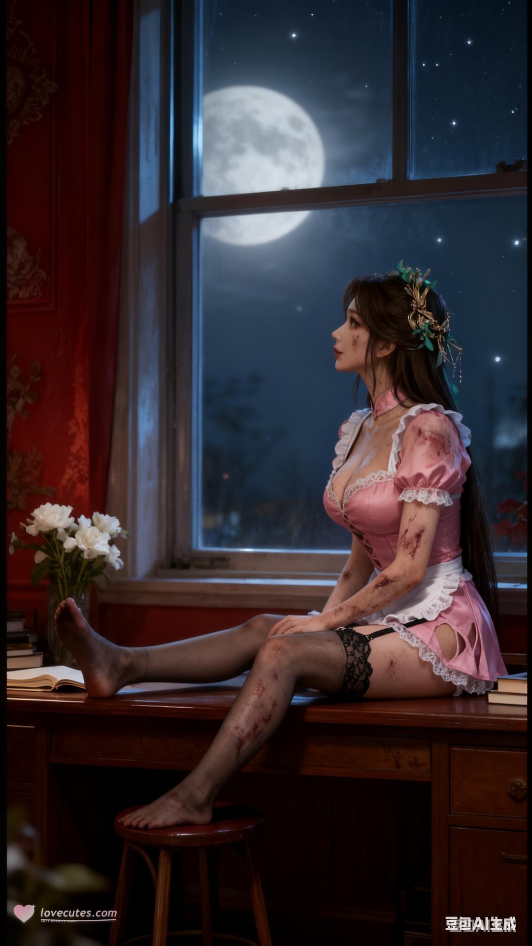 AI Porn - Xi Youqin cổ phong bộ ảnh nhân vật tóc dài bộ sưu tập AI 89P