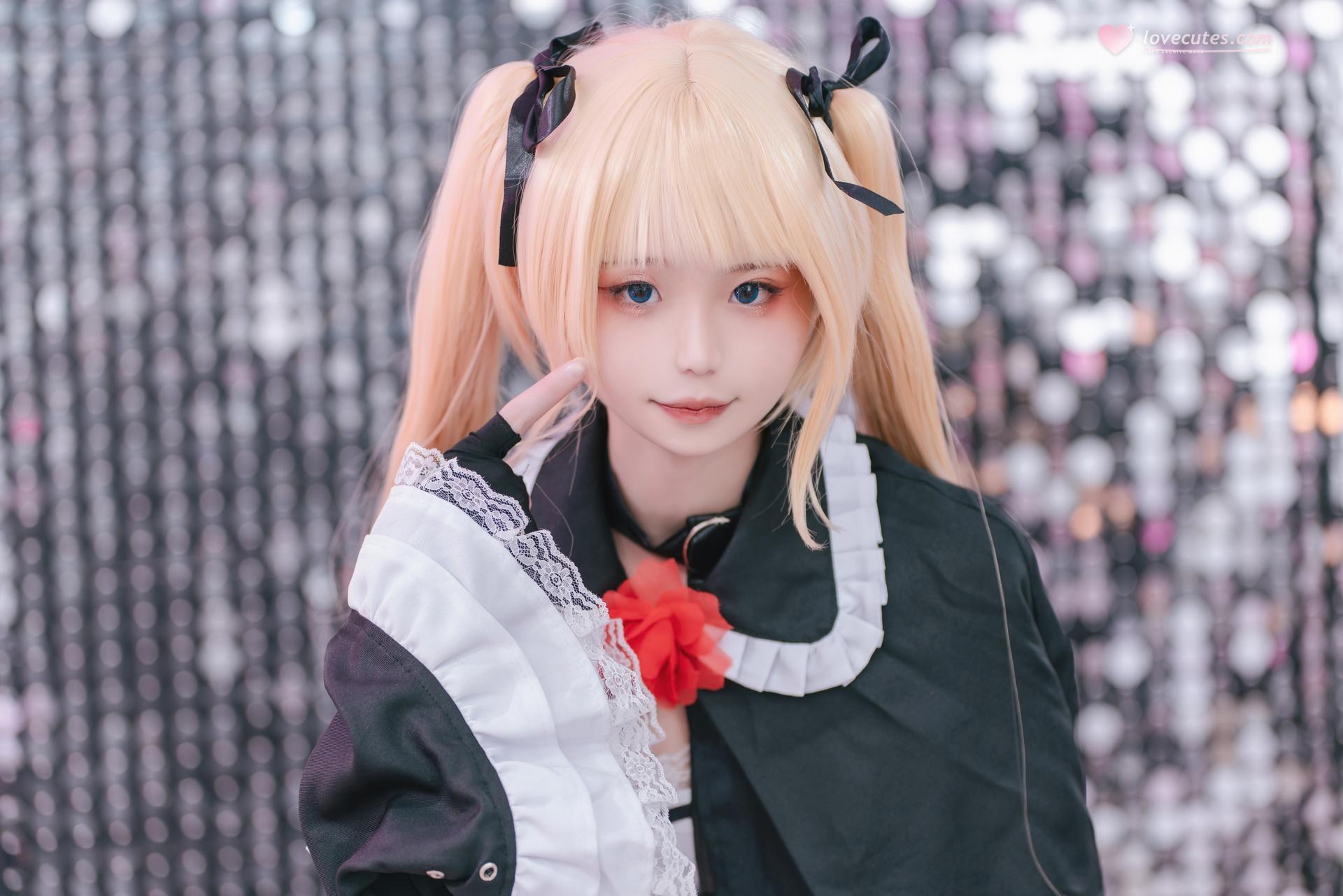[Cosplay] Irisuare - Marie Rose trang phục dây đai đen 68P
