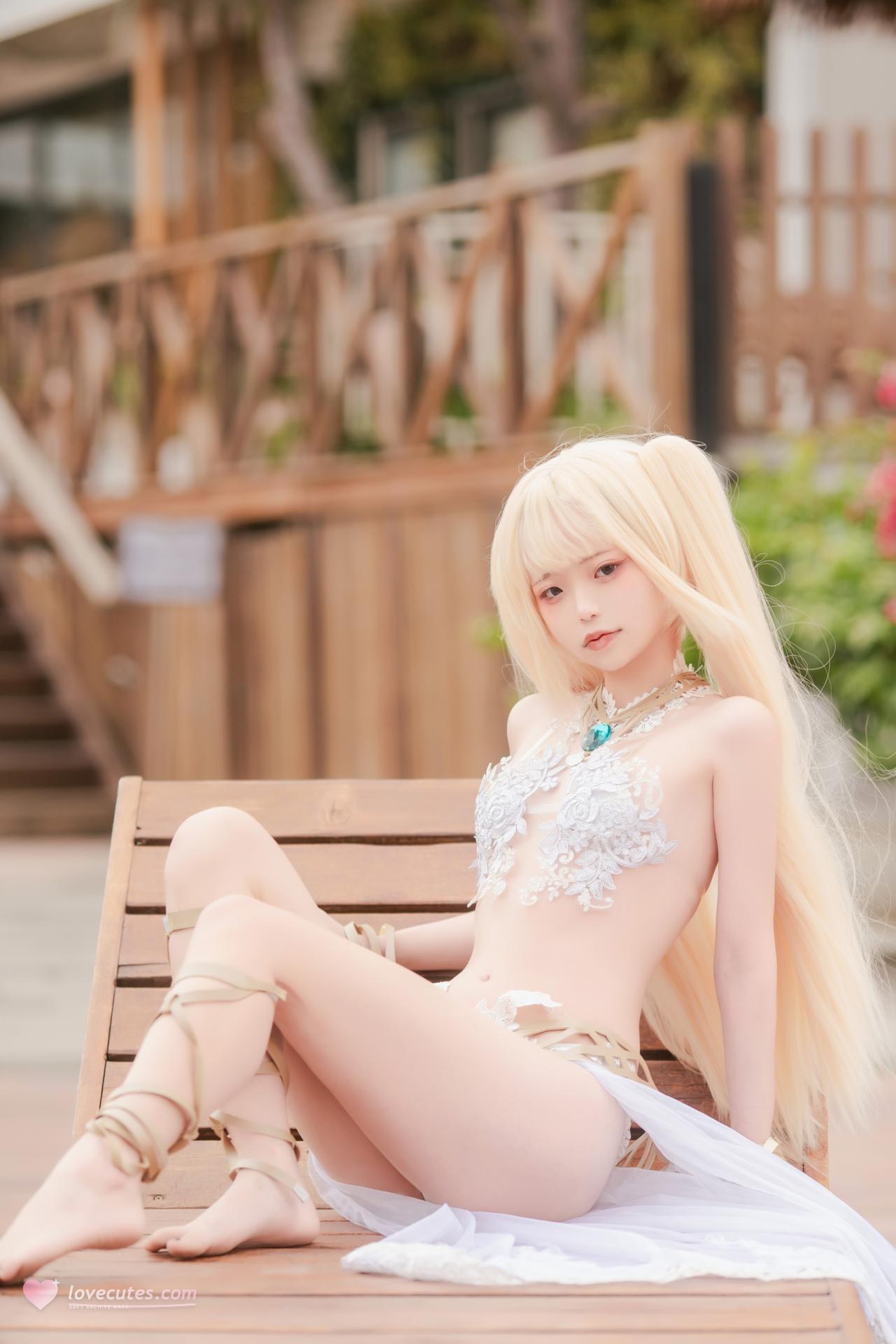 [Cosplay] Irisuare - Marie Rose trang phục dây đai đen 68P