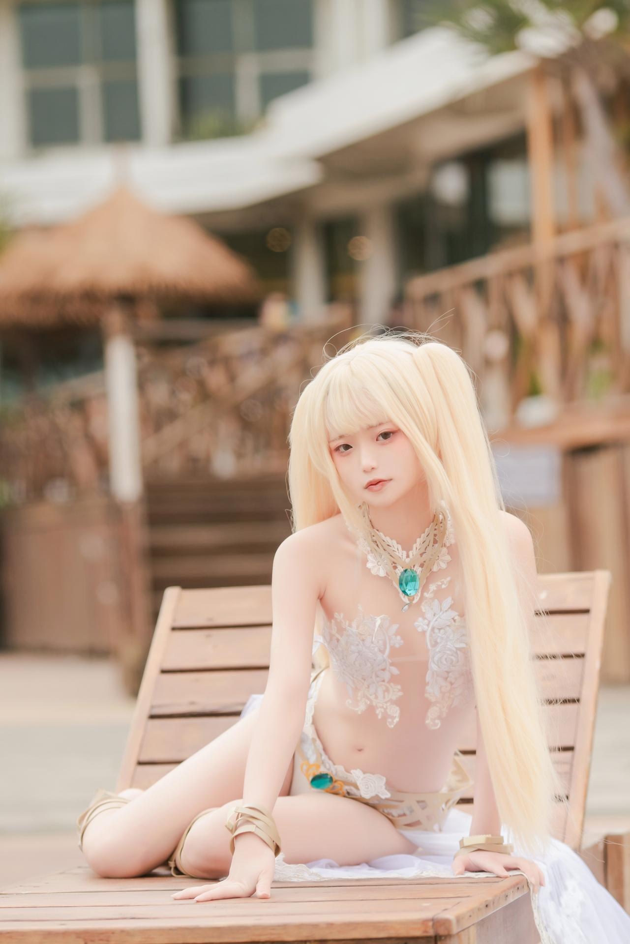 [Cosplay] Irisuare - Marie Rose trang phục dây đai đen 68P