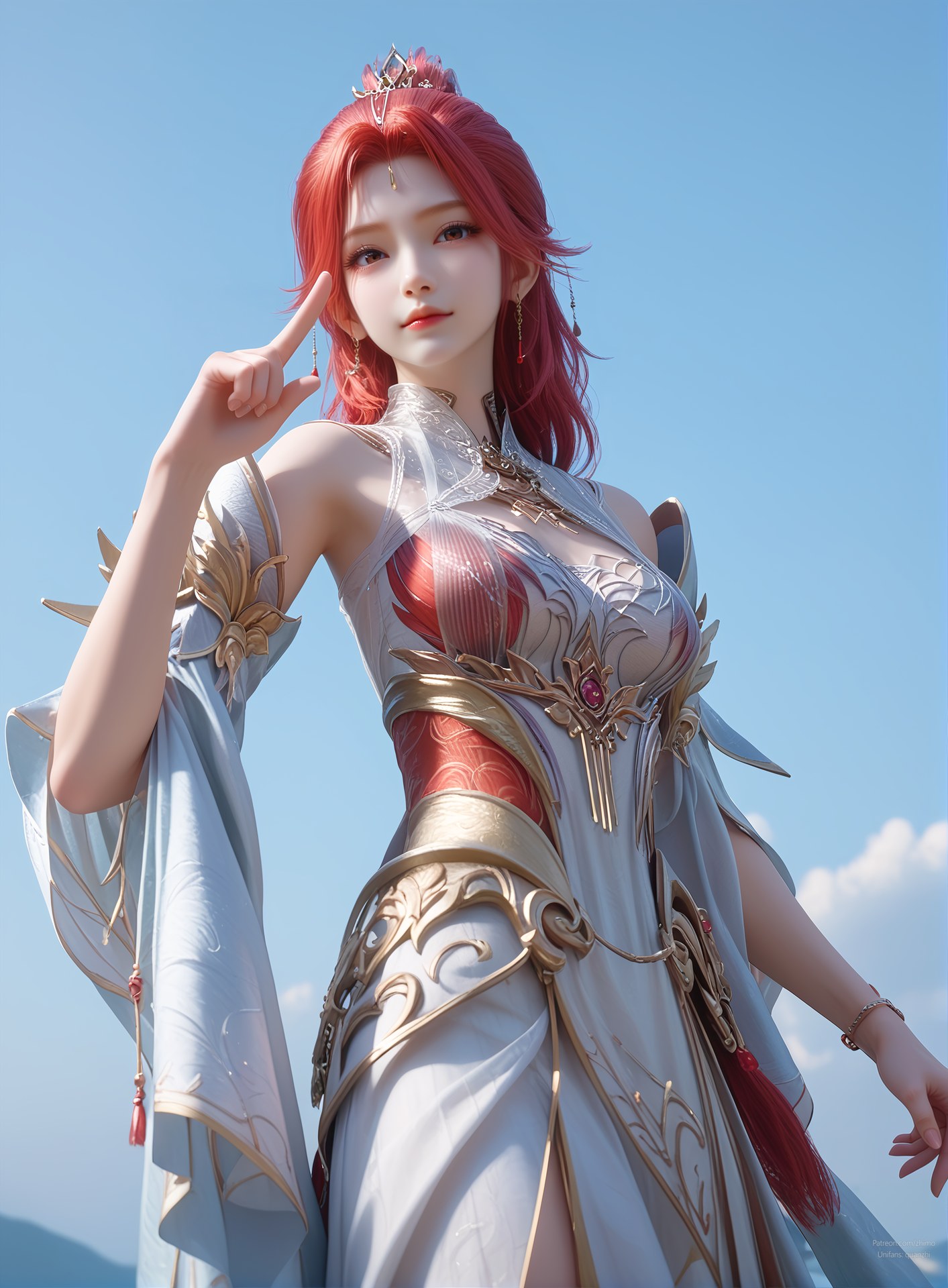 AI Porn - Apotheosis Huo Yuner fantasy hanfu character gallery long hair AI Adult Gallery 110P