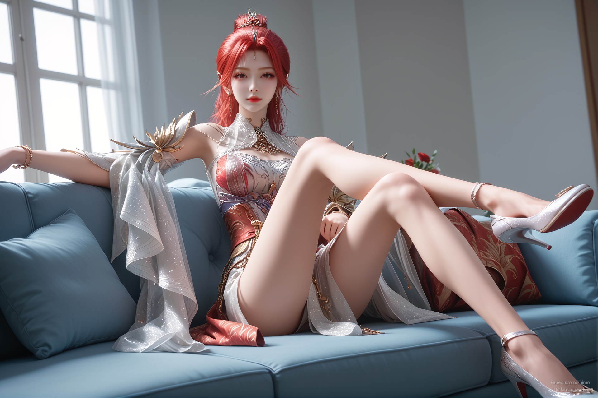 AI Porn - Apotheosis Huo Yuner 고풍 캐릭터 갤러리 긴 머리 AI 이미지 갤러리 110P