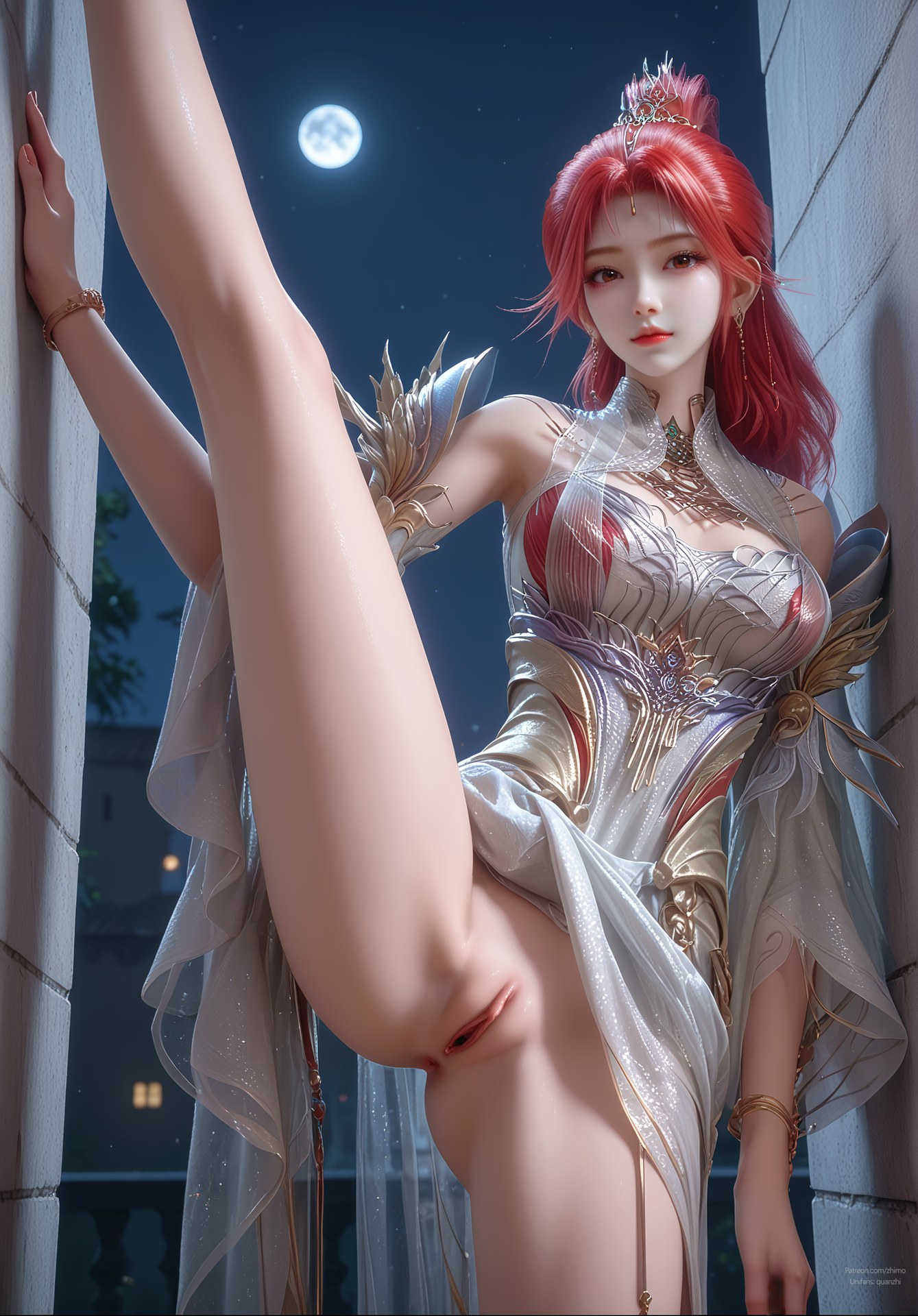 AI Porn - Apotheosis Huo Yuner cổ phong bộ ảnh nhân vật tóc dài bộ sưu tập AI 110P