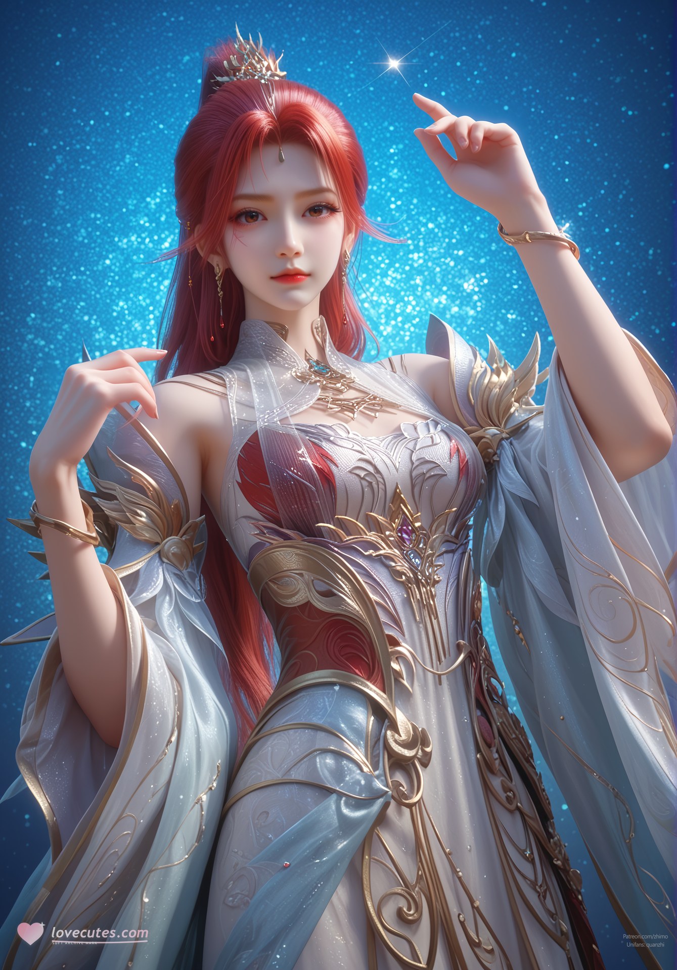 AI Porn - Apotheosis Huo Yuner cổ phong bộ ảnh nhân vật tóc dài bộ sưu tập AI 110P