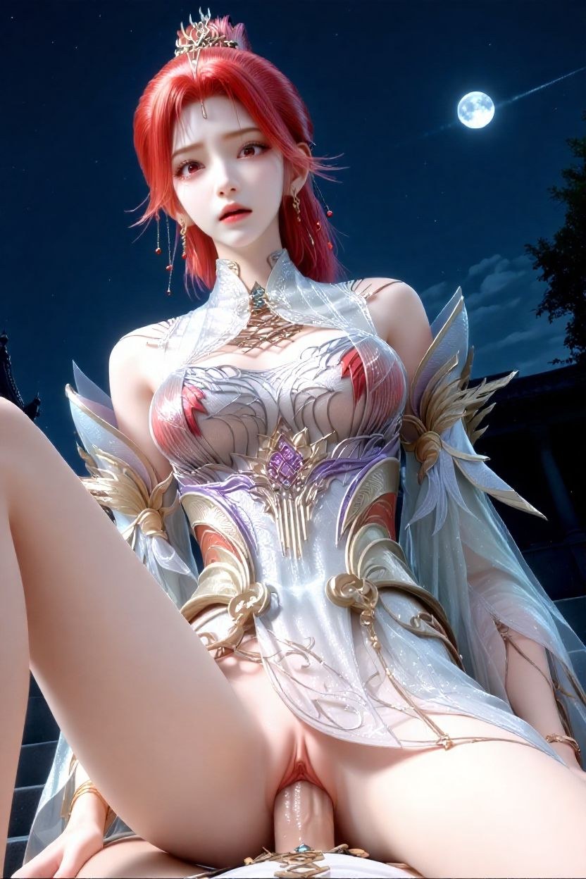 AI Porn - Apotheosis Huo Yuner fantasy hanfu character gallery long hair AI Adult Gallery 110P