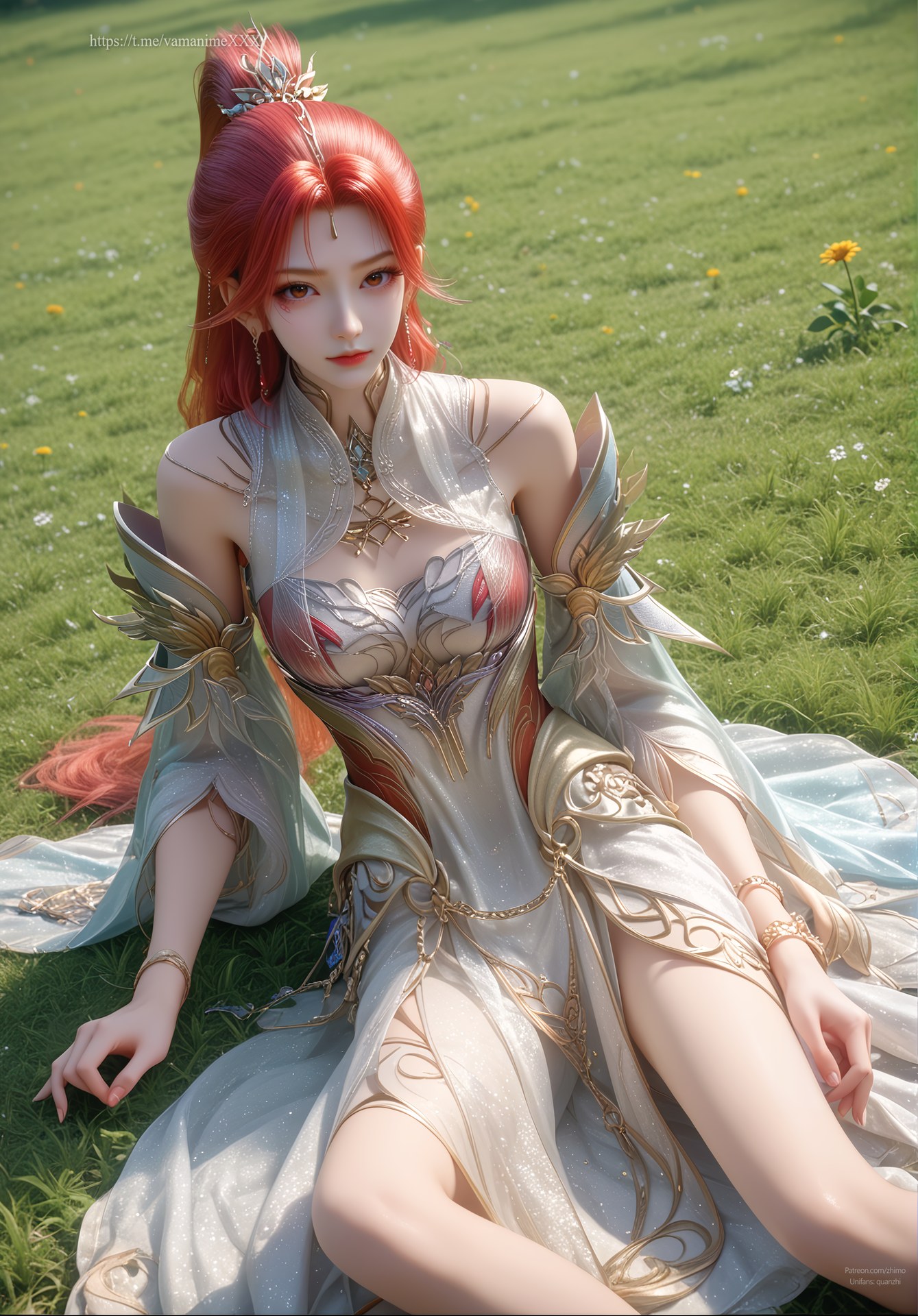 AI Porn - Apotheosis Huo Yuner fantasy hanfu character gallery long hair AI Adult Gallery 110P