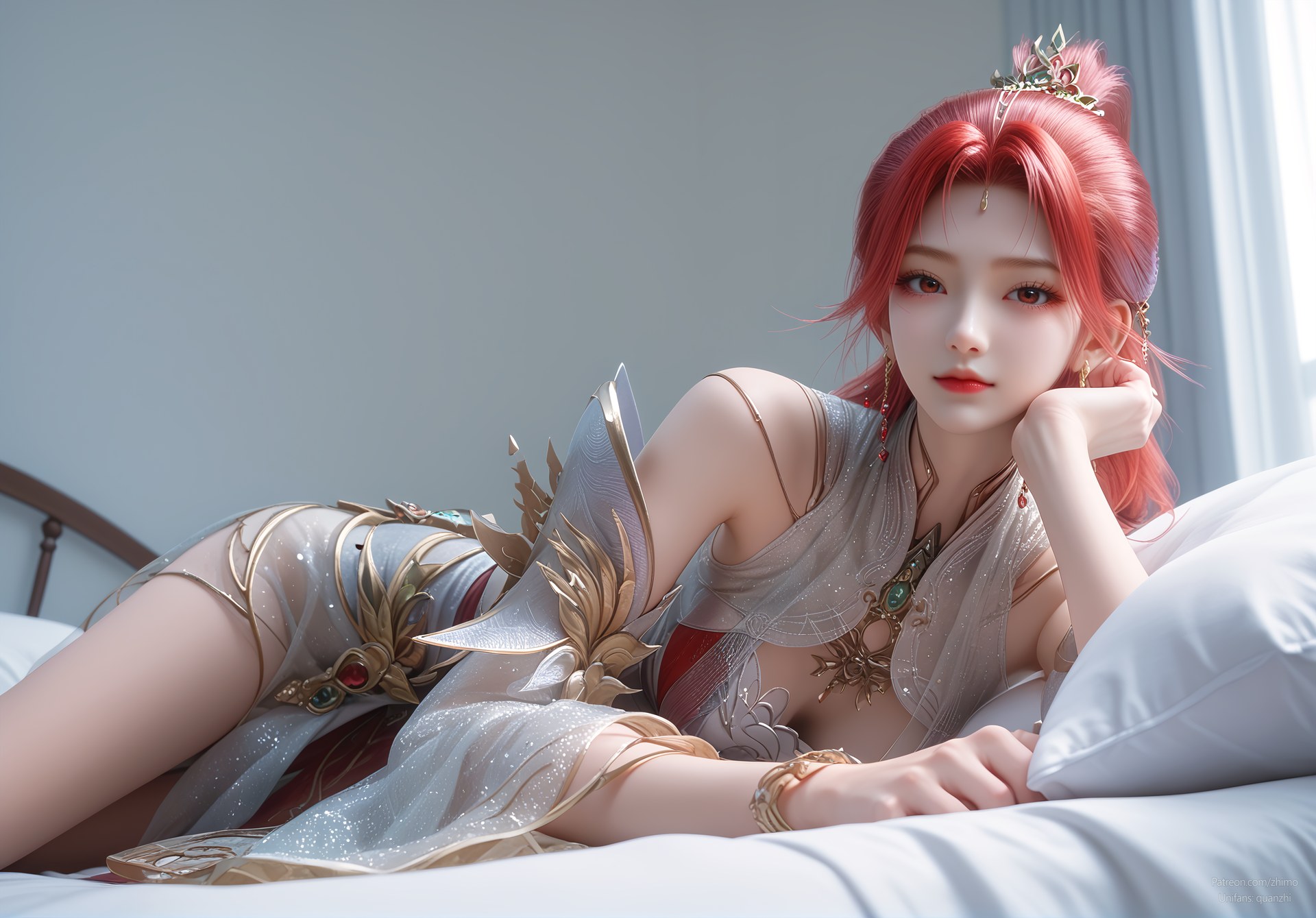 AI Porn - Apotheosis Huo Yuner fantasy hanfu character gallery long hair AI Adult Gallery 110P