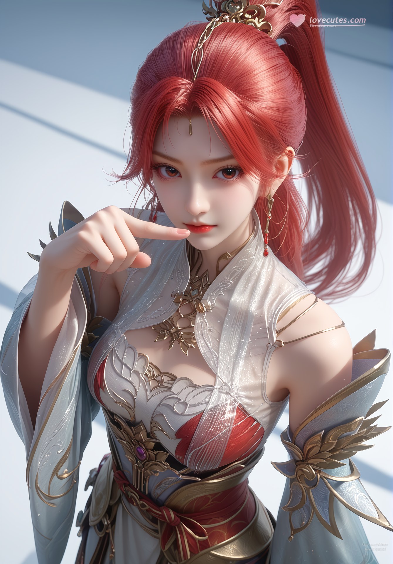 AI Porn - Apotheosis Huo Yuner fantasy hanfu character gallery long hair AI Adult Gallery 110P