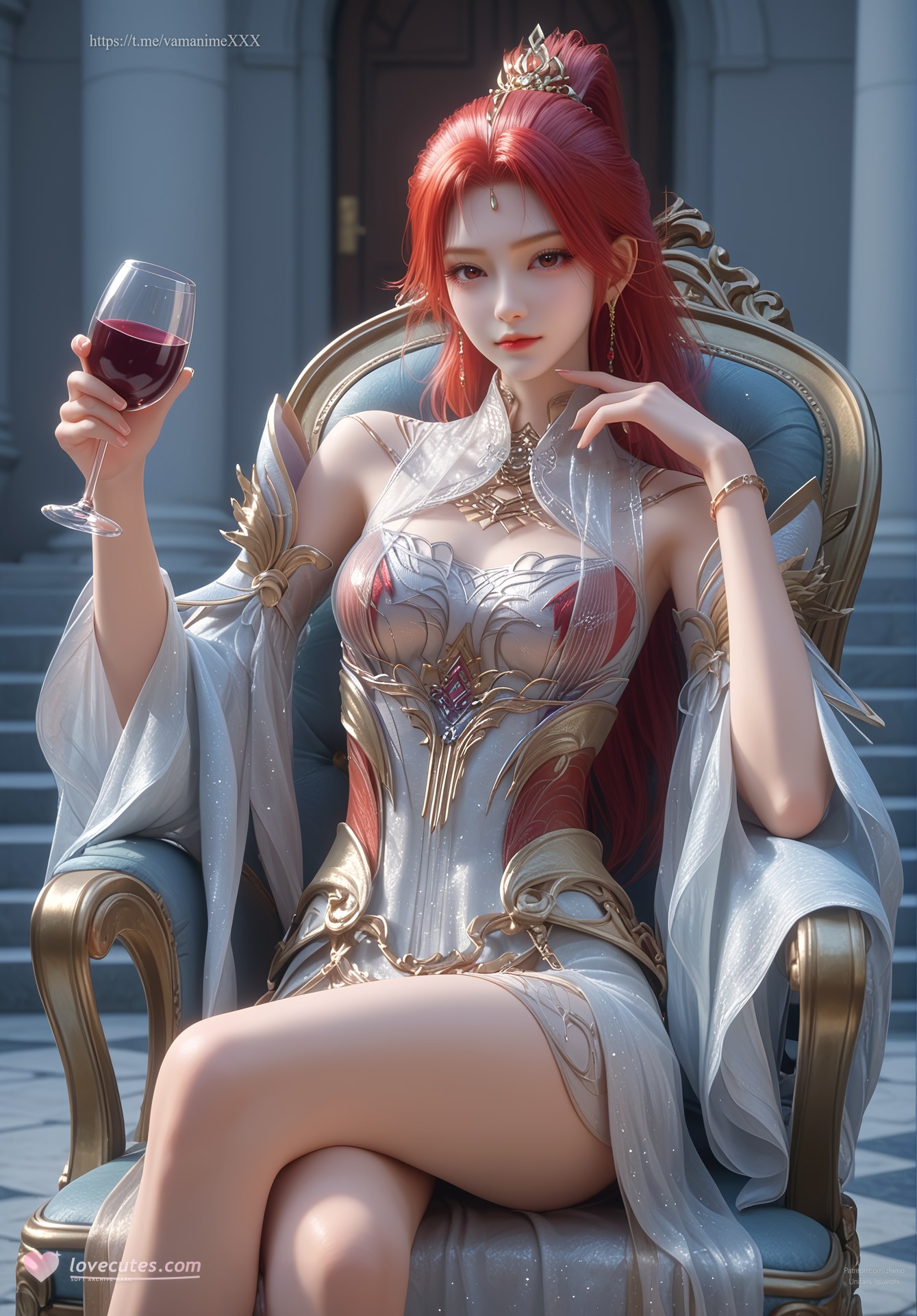 AI Porn - Apotheosis Huo Yuner fantasy hanfu character gallery long hair AI Adult Gallery 110P