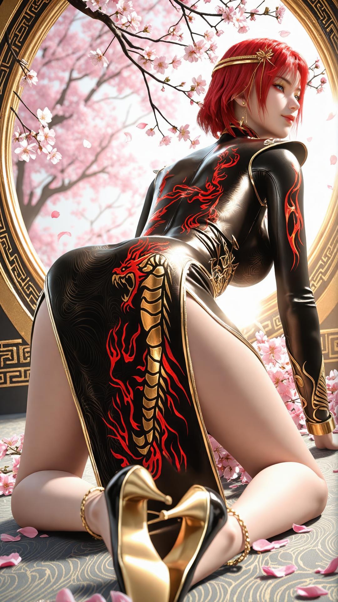 AI Porn - Apotheosis Zhu Wan 고풍 캐릭터 갤러리 긴 머리 AI 이미지 갤러리 89P