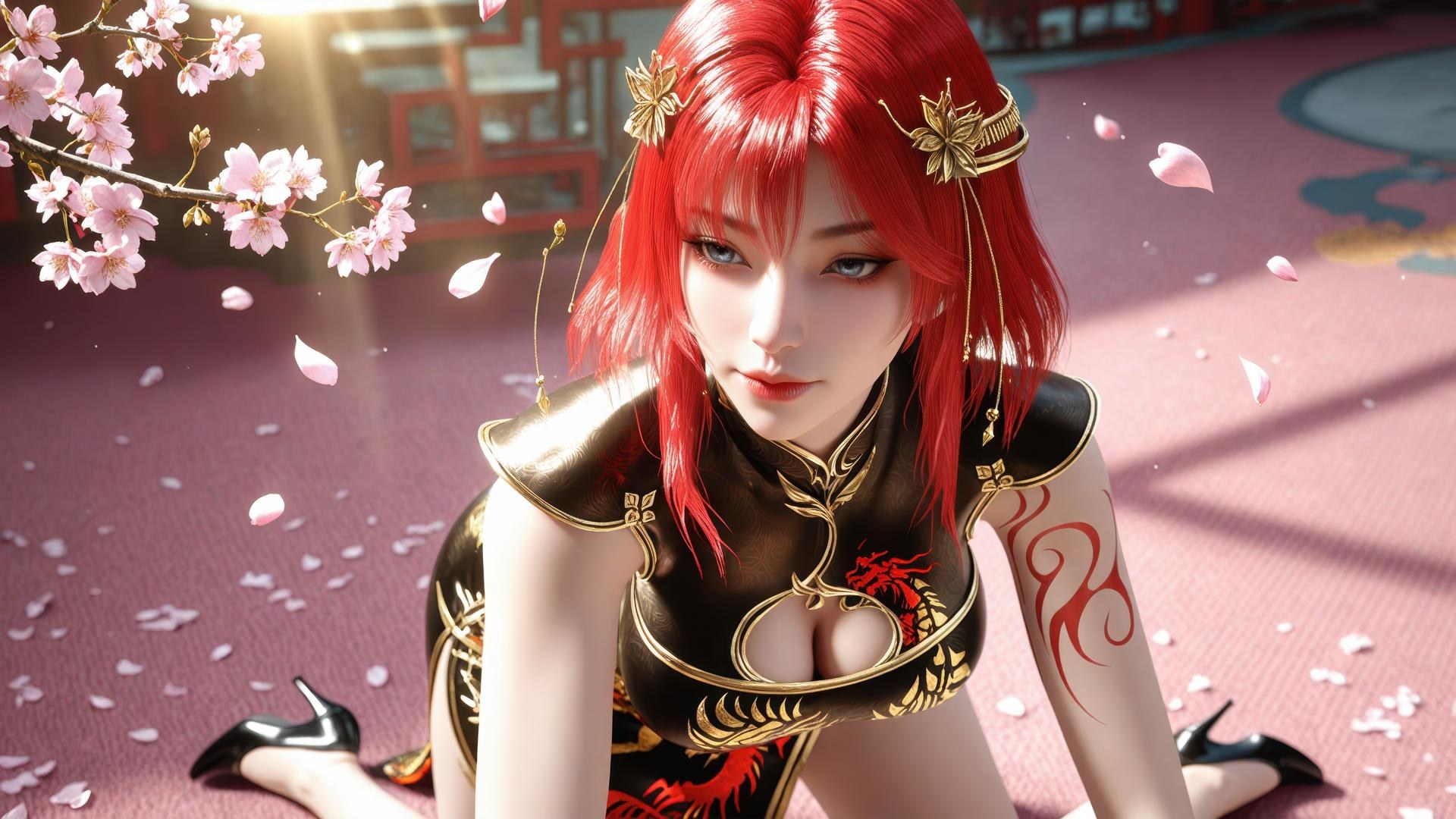 AI Porn - Apotheosis Zhu Wan 고풍 캐릭터 갤러리 긴 머리 AI 이미지 갤러리 89P