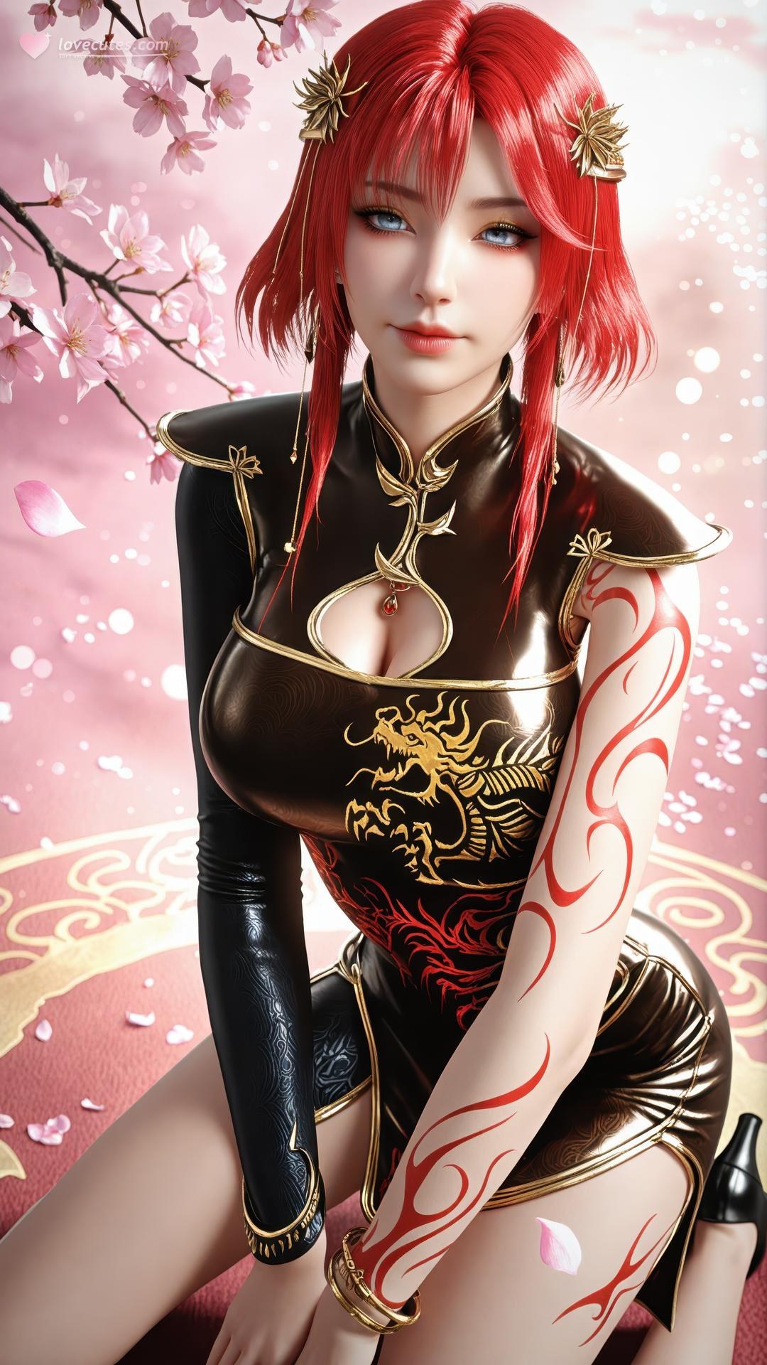 AI Porn - Apotheosis Zhu Wan 고풍 캐릭터 갤러리 긴 머리 AI 이미지 갤러리 89P