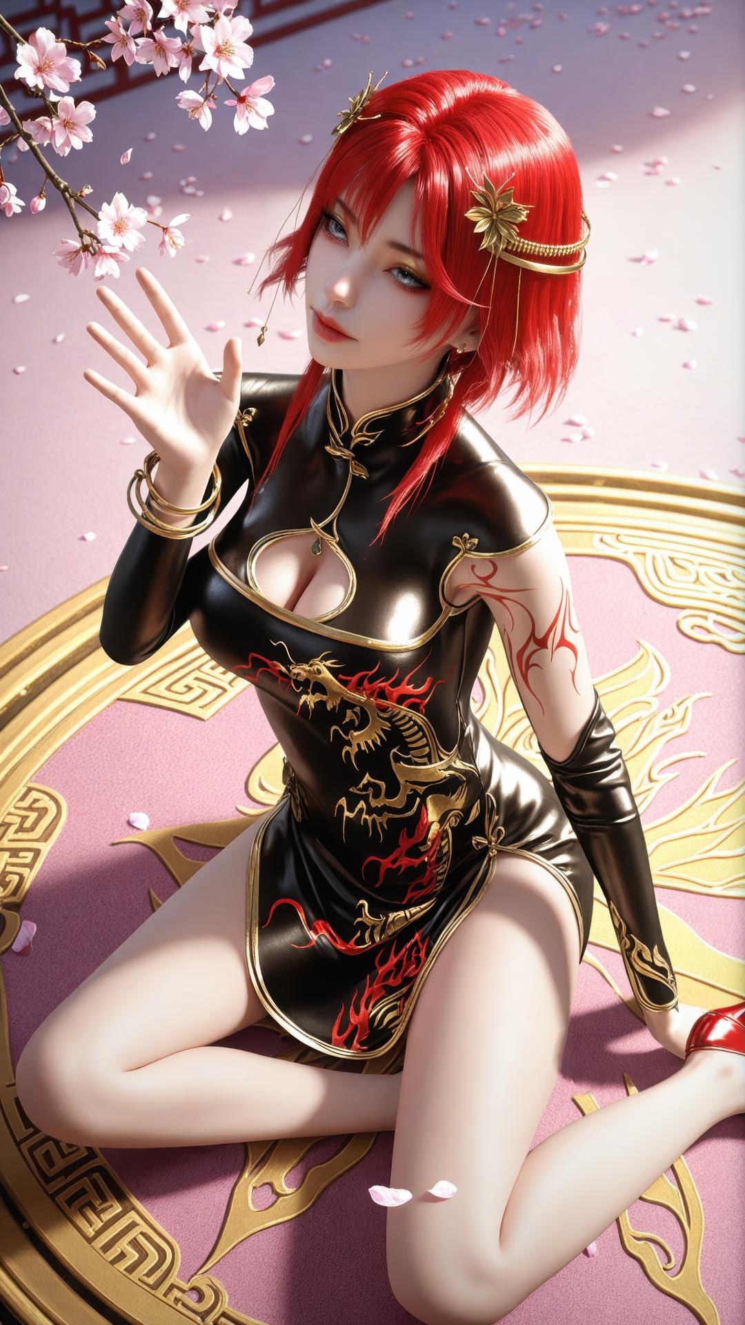 AI Porn - Apotheosis Zhu Wan fantasy hanfu character gallery long hair AI Adult Gallery 89P