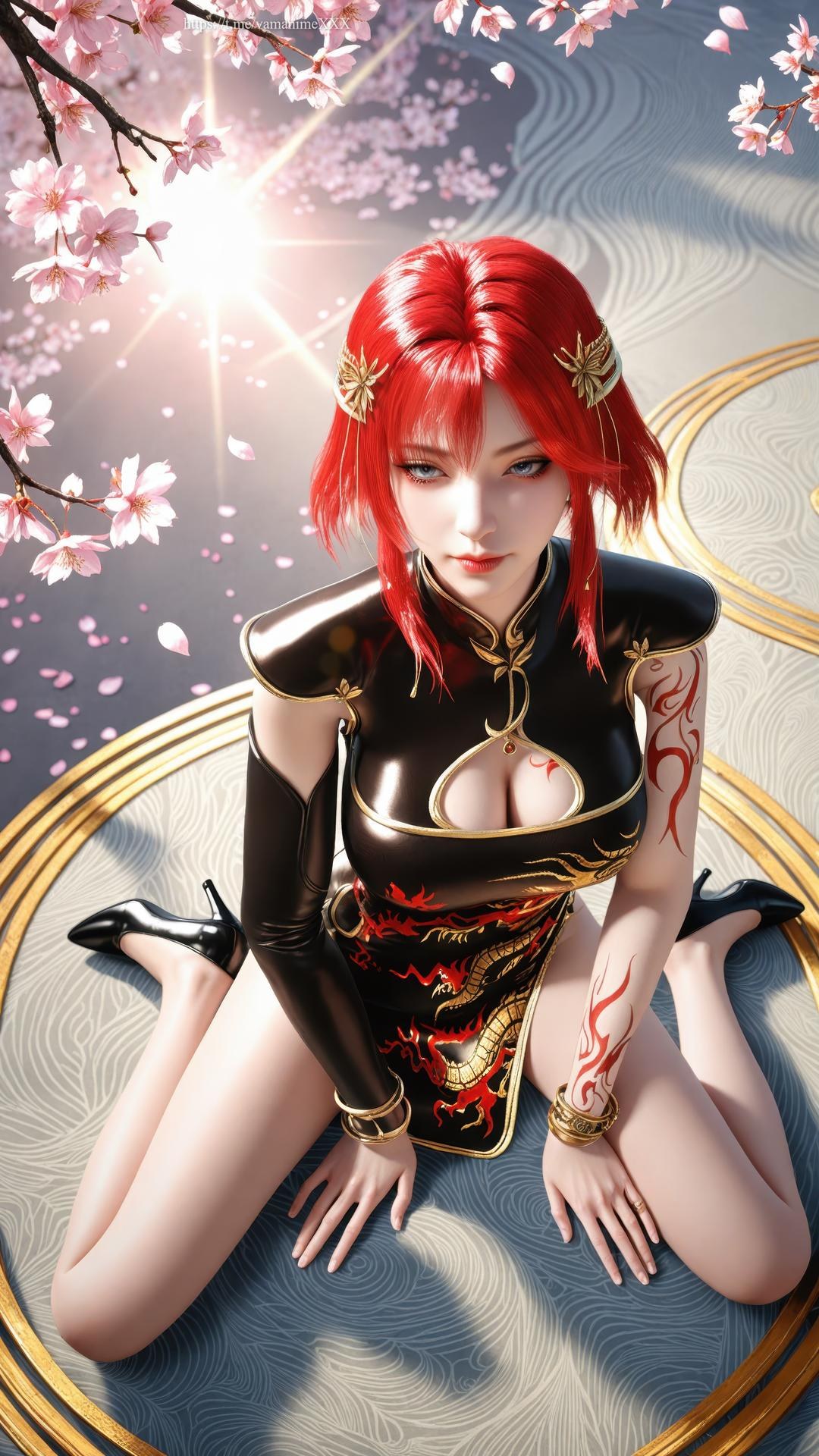 AI Porn - Apotheosis Zhu Wan fantasy hanfu character gallery long hair AI Adult Gallery 89P
