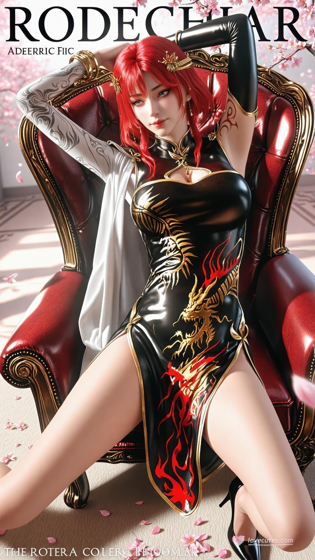 AI Porn - Apotheosis Zhu Wan fantasy hanfu character gallery long hair AI Adult Gallery 89P