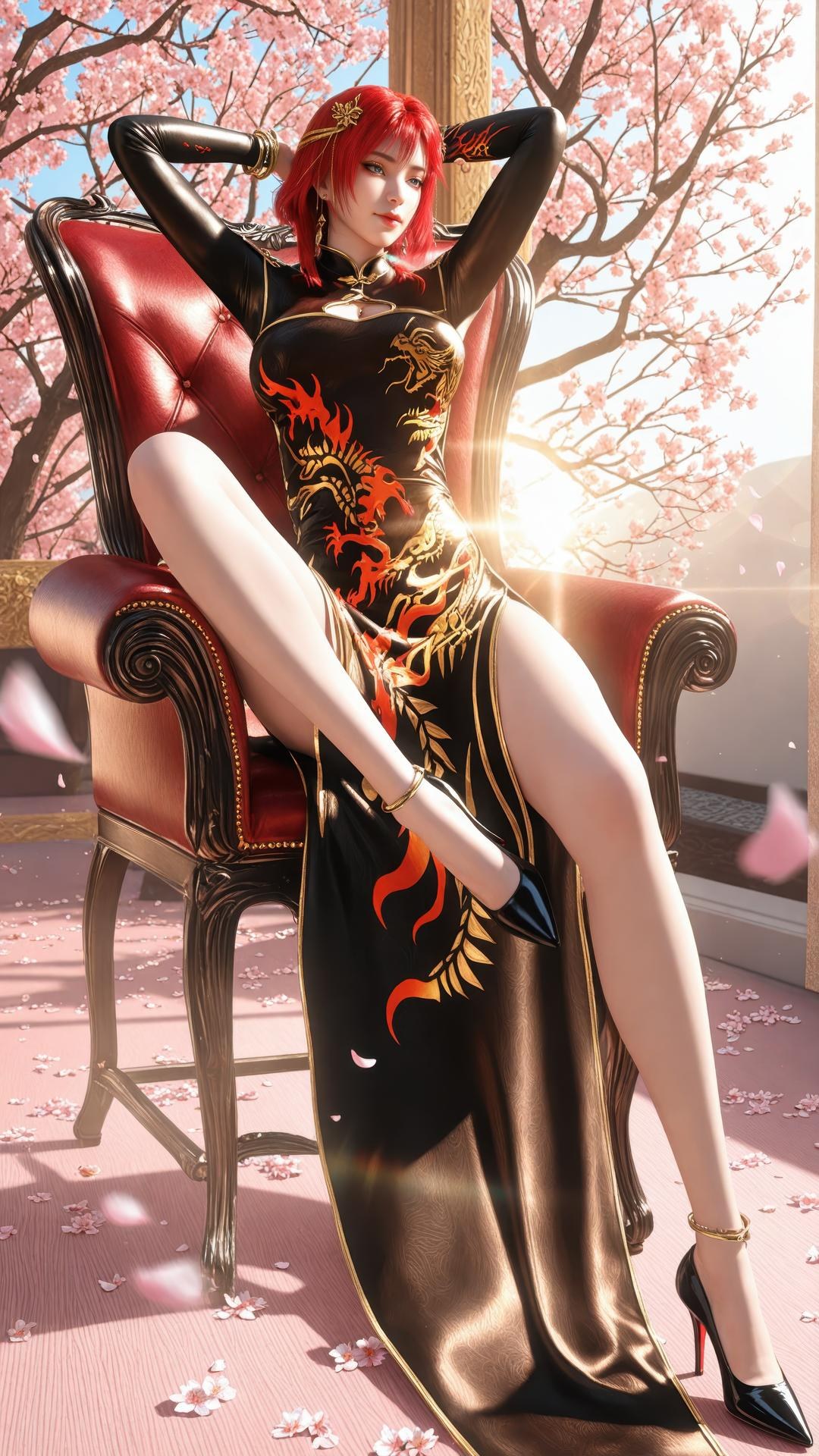 AI Porn - Apotheosis Zhu Wan fantasy hanfu character gallery long hair AI Adult Gallery 89P