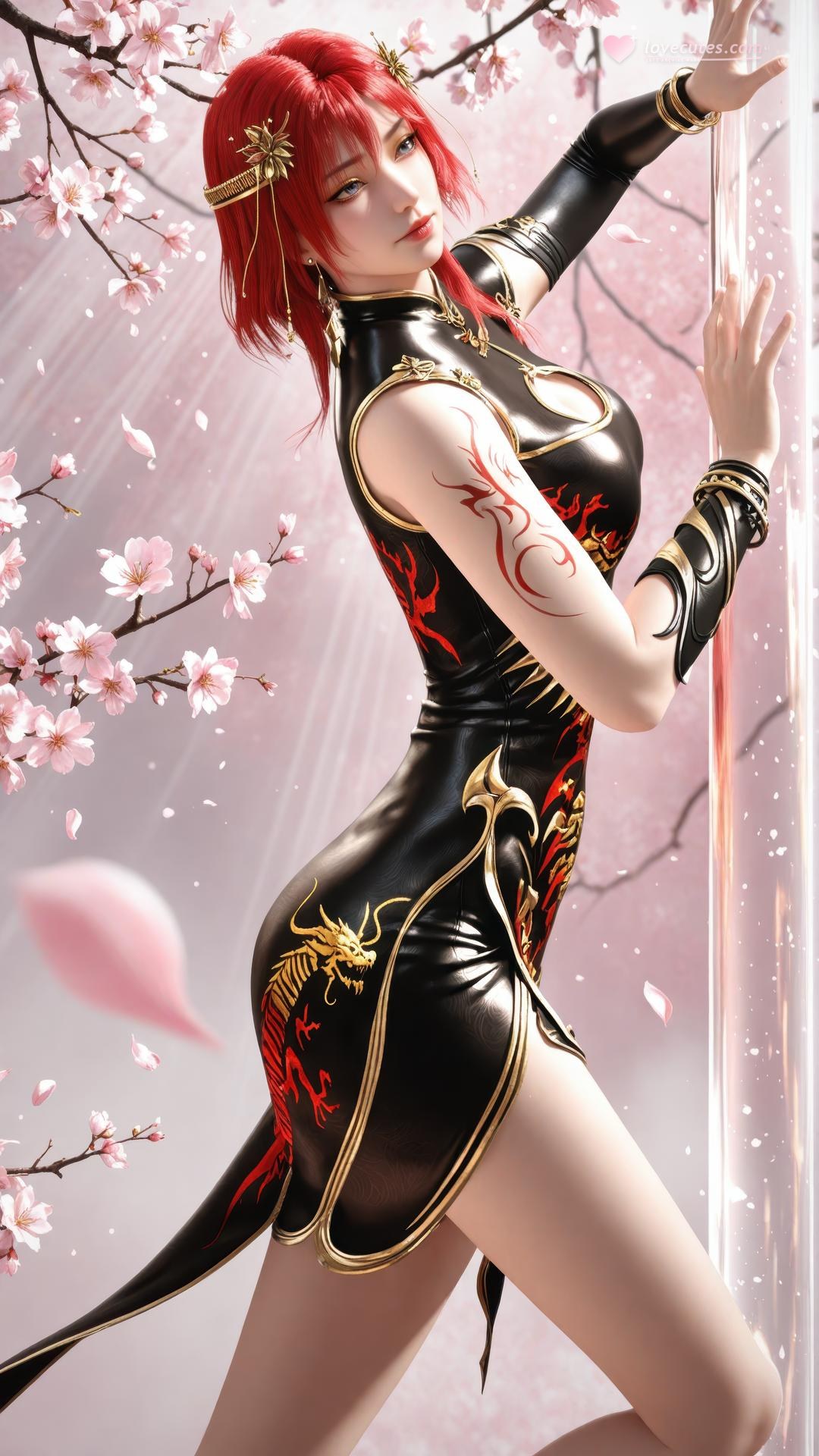 AI Porn - Apotheosis Zhu Wan fantasy hanfu character gallery long hair AI Adult Gallery 89P