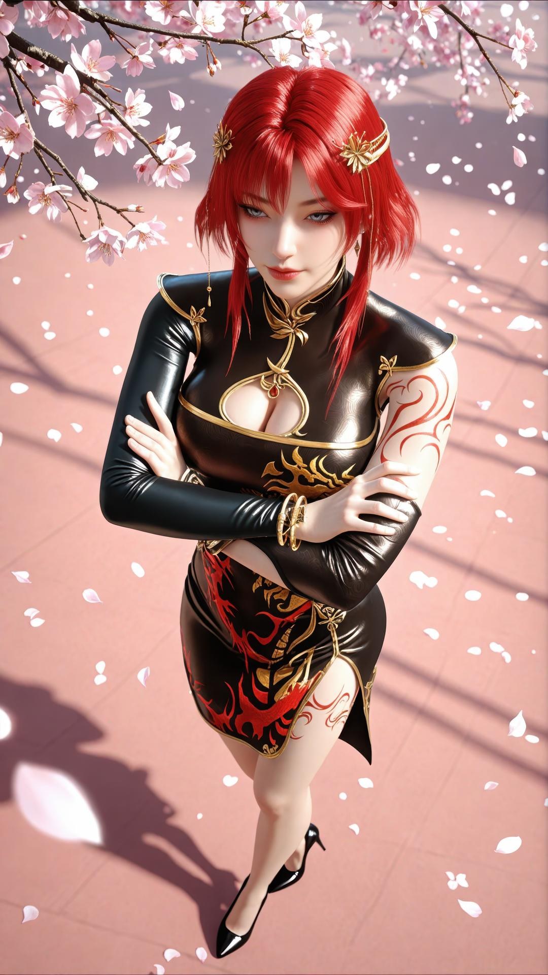 AI Porn - 百炼成神 朱绾：古风角色寫真長髮AI成人向圖集 89P