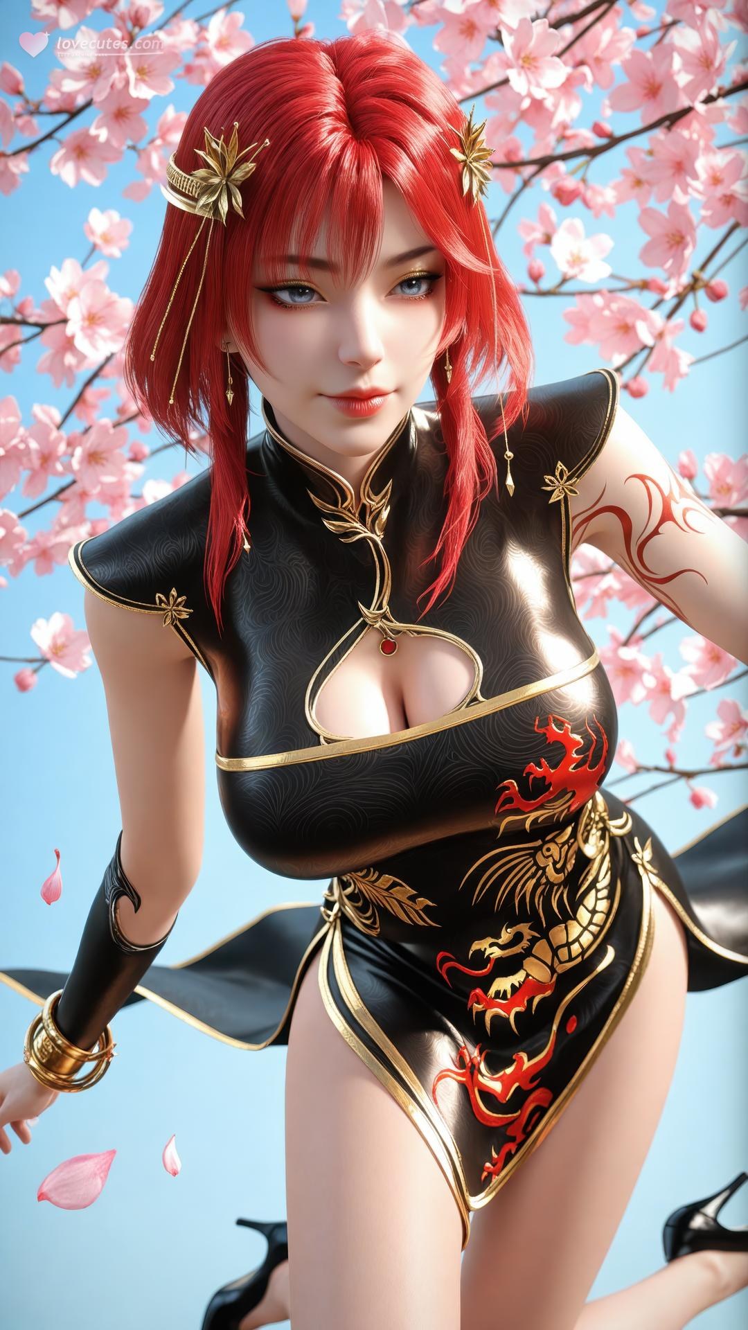 AI Porn - Apotheosis Zhu Wan cổ phong bộ ảnh nhân vật tóc dài bộ sưu tập AI 89P